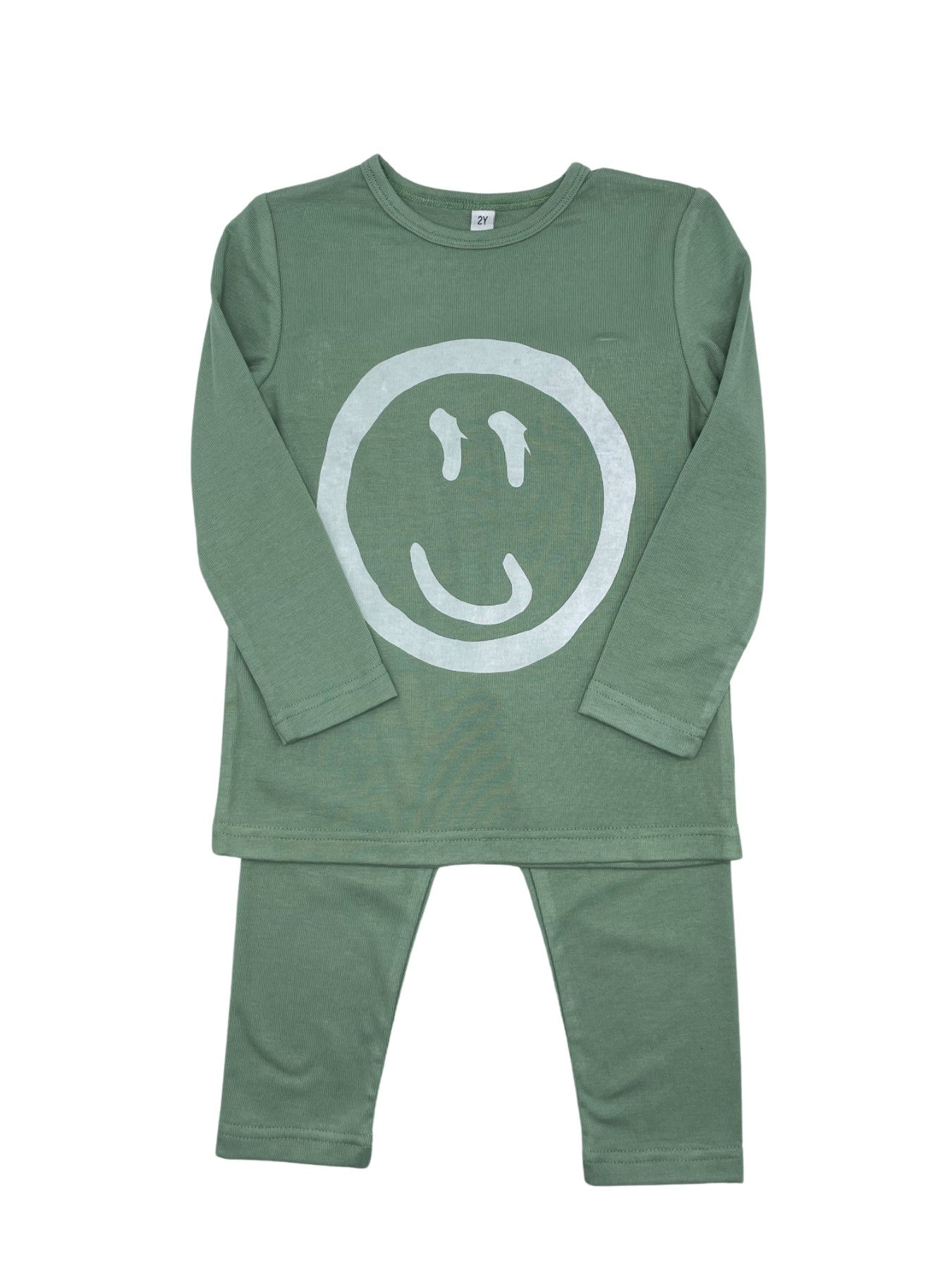 Sister Fruit Boy's Sage Smily Pajamas