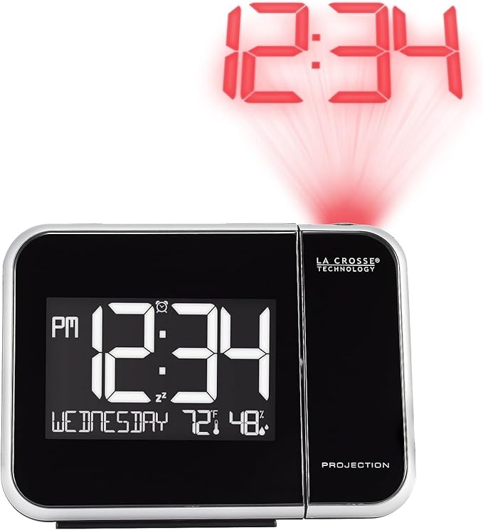 La Crosse Projection Alarm Clock With Temp. And Hu