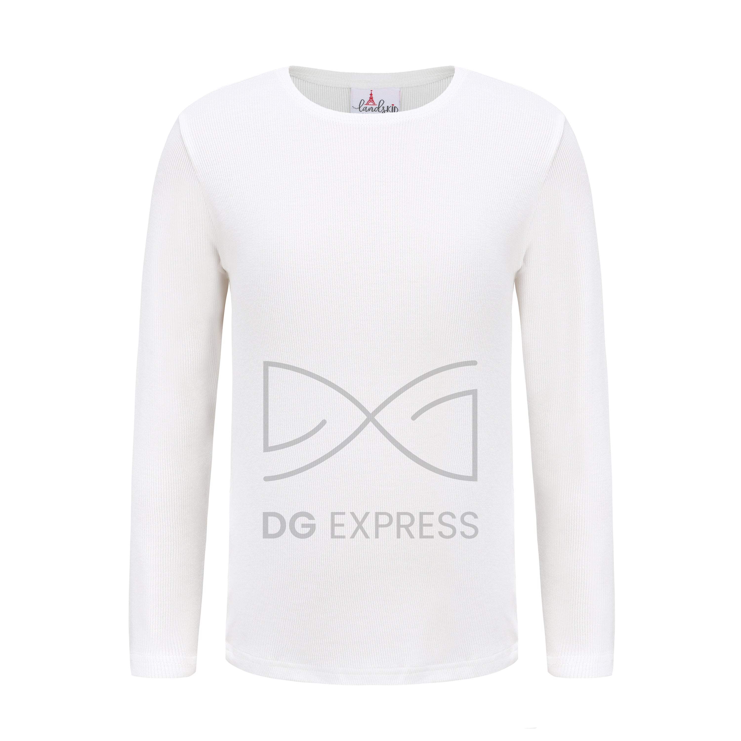 Landskid Girl's Ivory Ribbed Shell