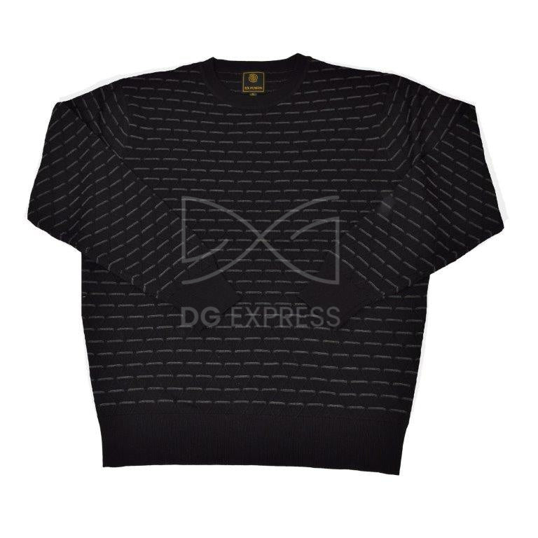 F/X Fusion Diamond Stripe Crew Neck Sweater
