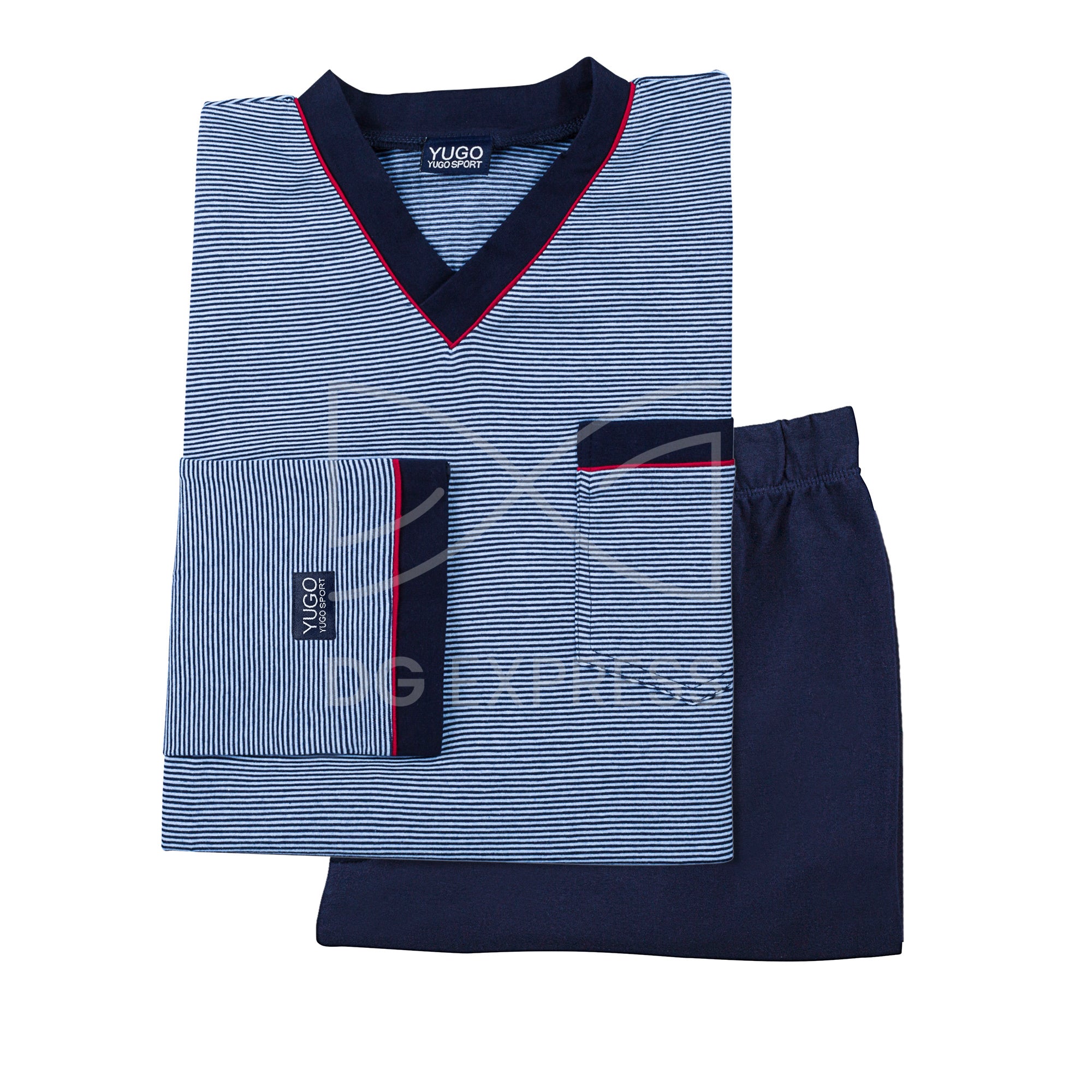 Yugo Men's Navy Pajamas #9283