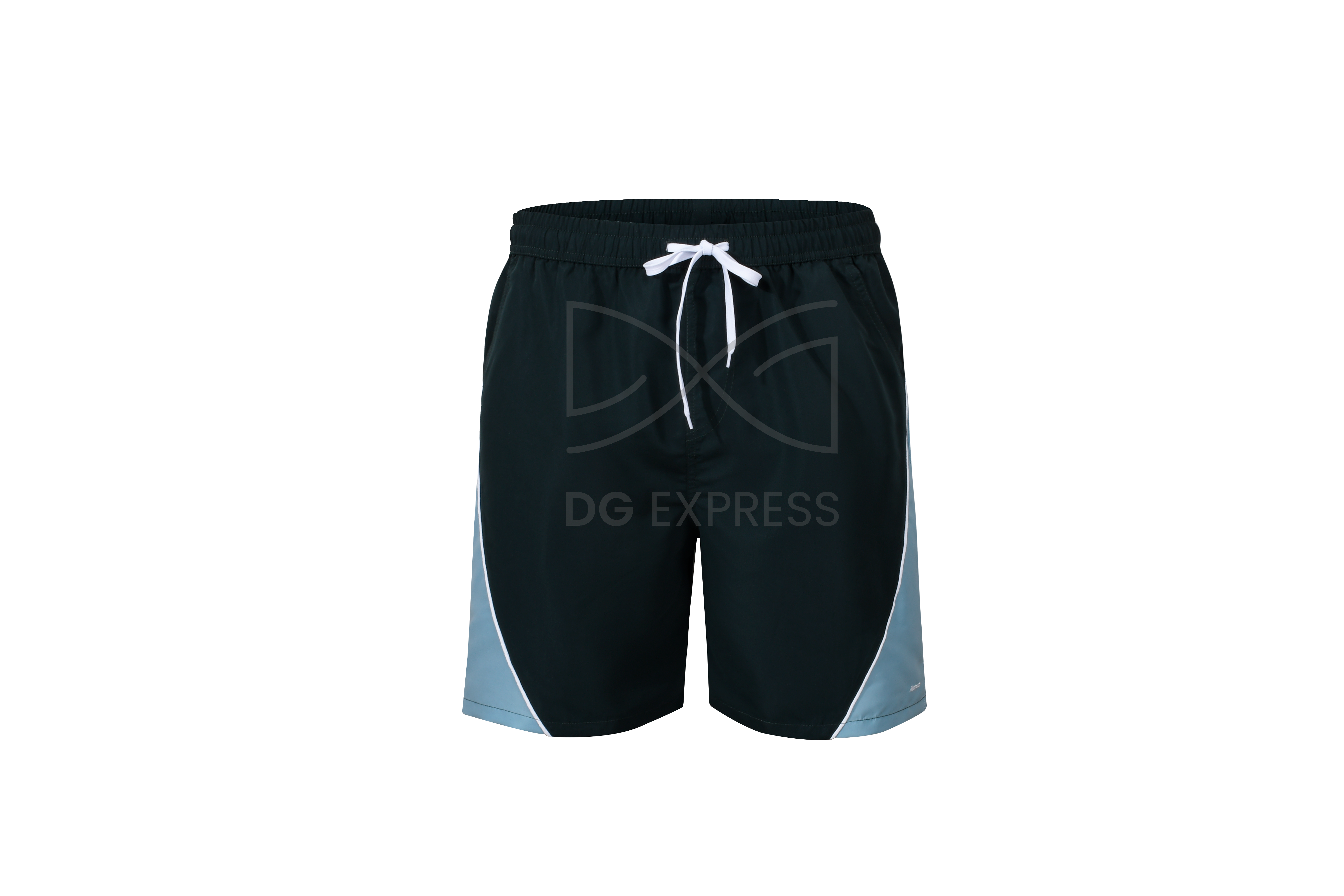 Abstract Men's Green With Aquifer Sides Bathing Su