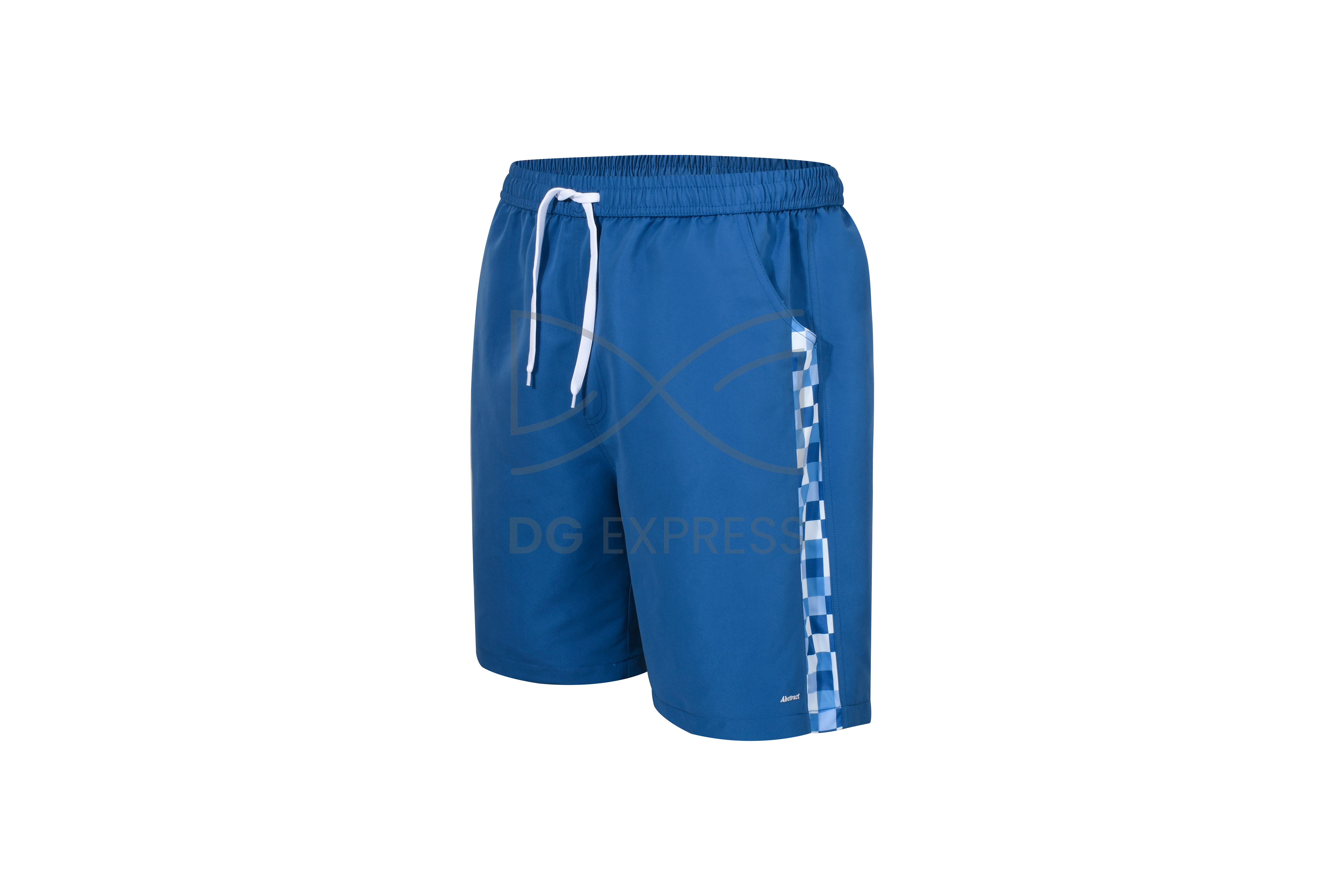 Abstract Boy's Checkered Bathing Suit