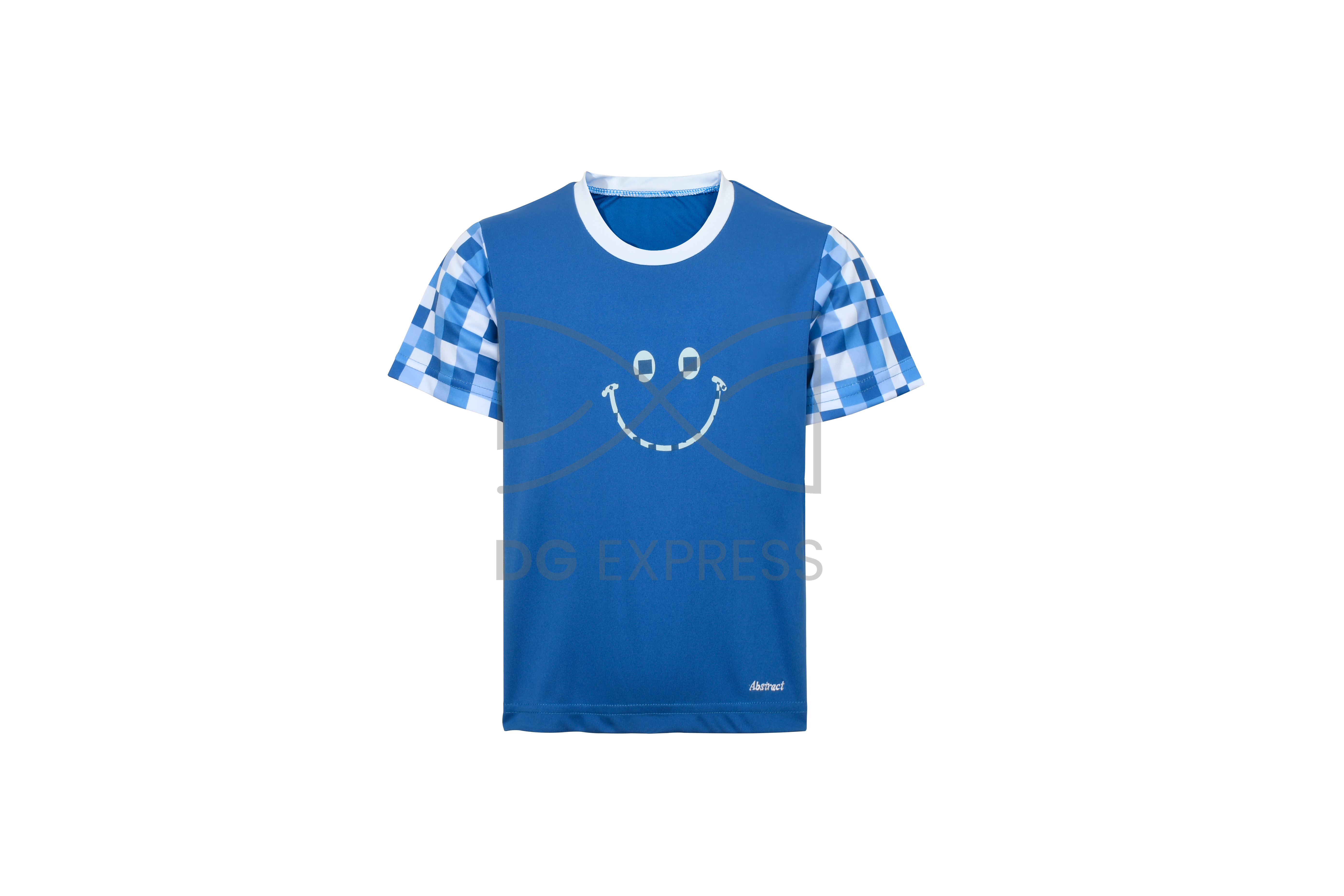 Abstract Boy's Checkered Bathing T-Shirt
