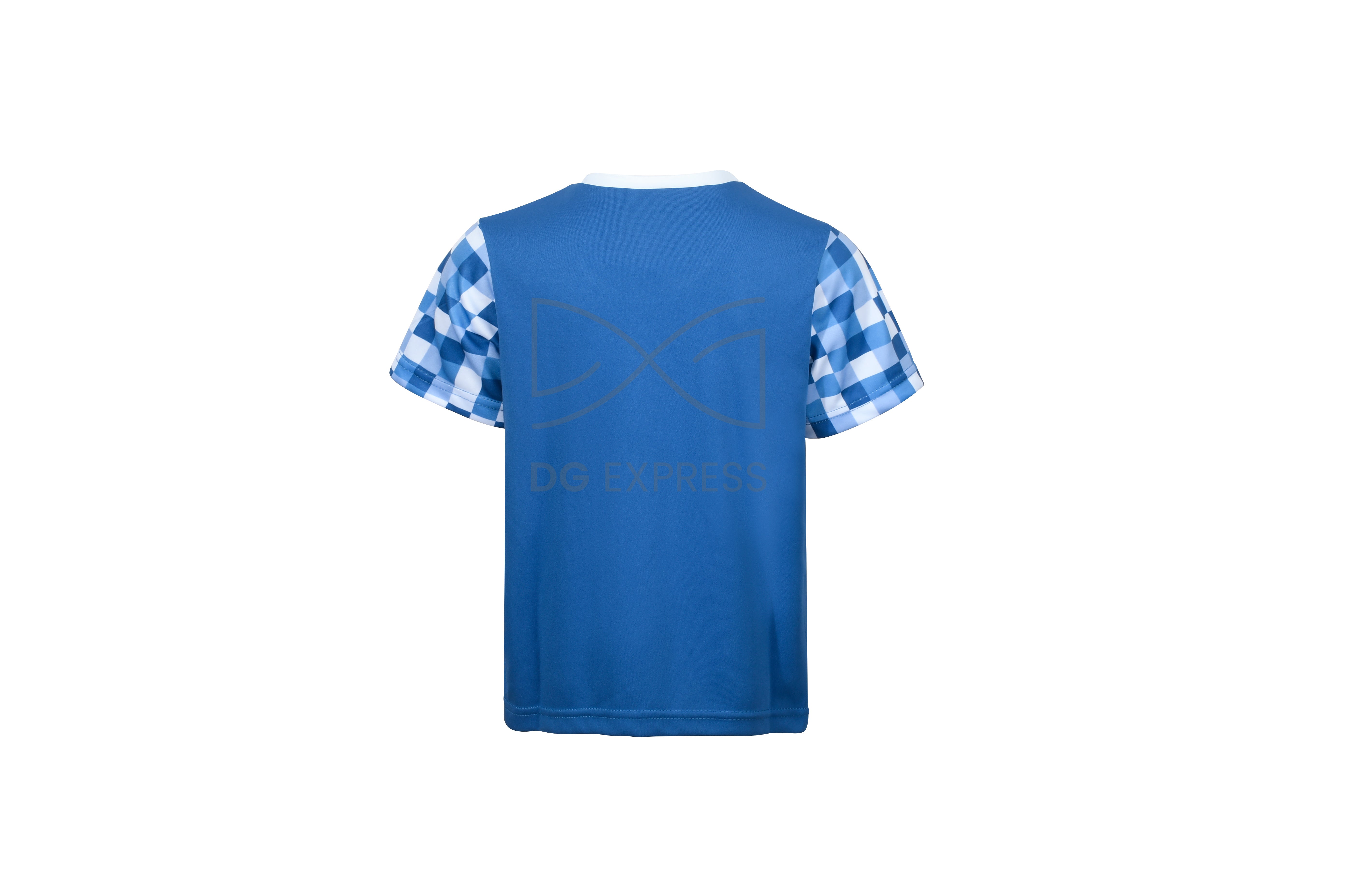 Abstract Boy's Checkered Bathing T-Shirt