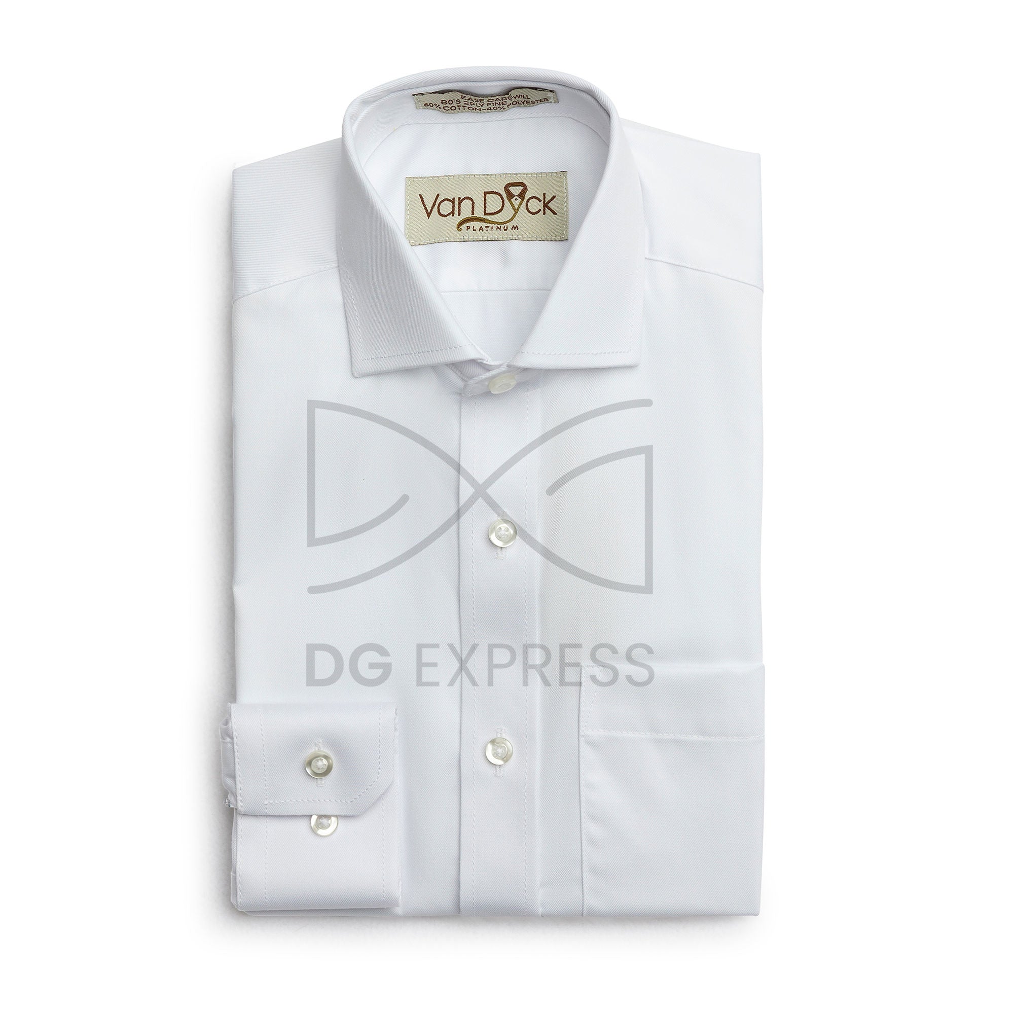 Van Dyck Platinum Boys Twill White Shirt