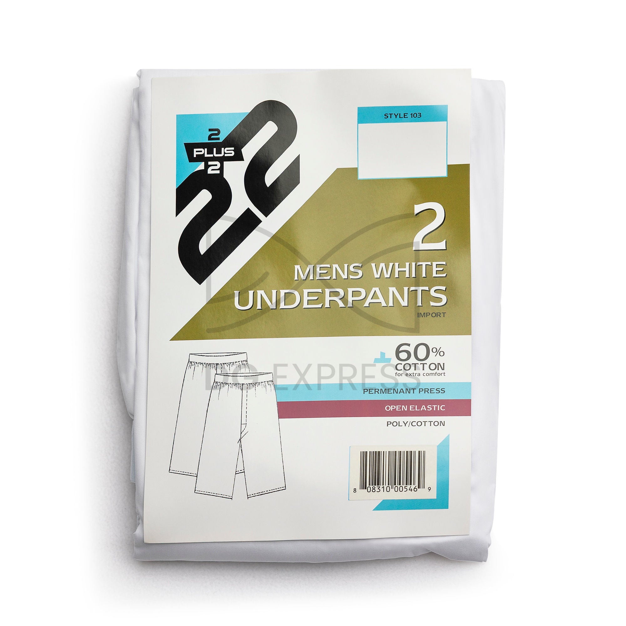 2 Plus 2 Mens Long Boxers