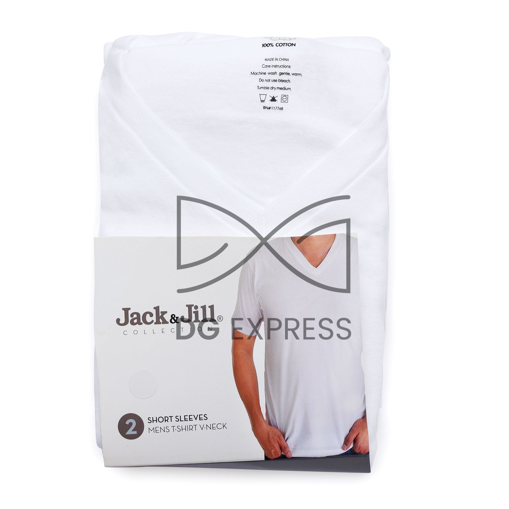 Jack&Jill Mens V-Neck Undershirts