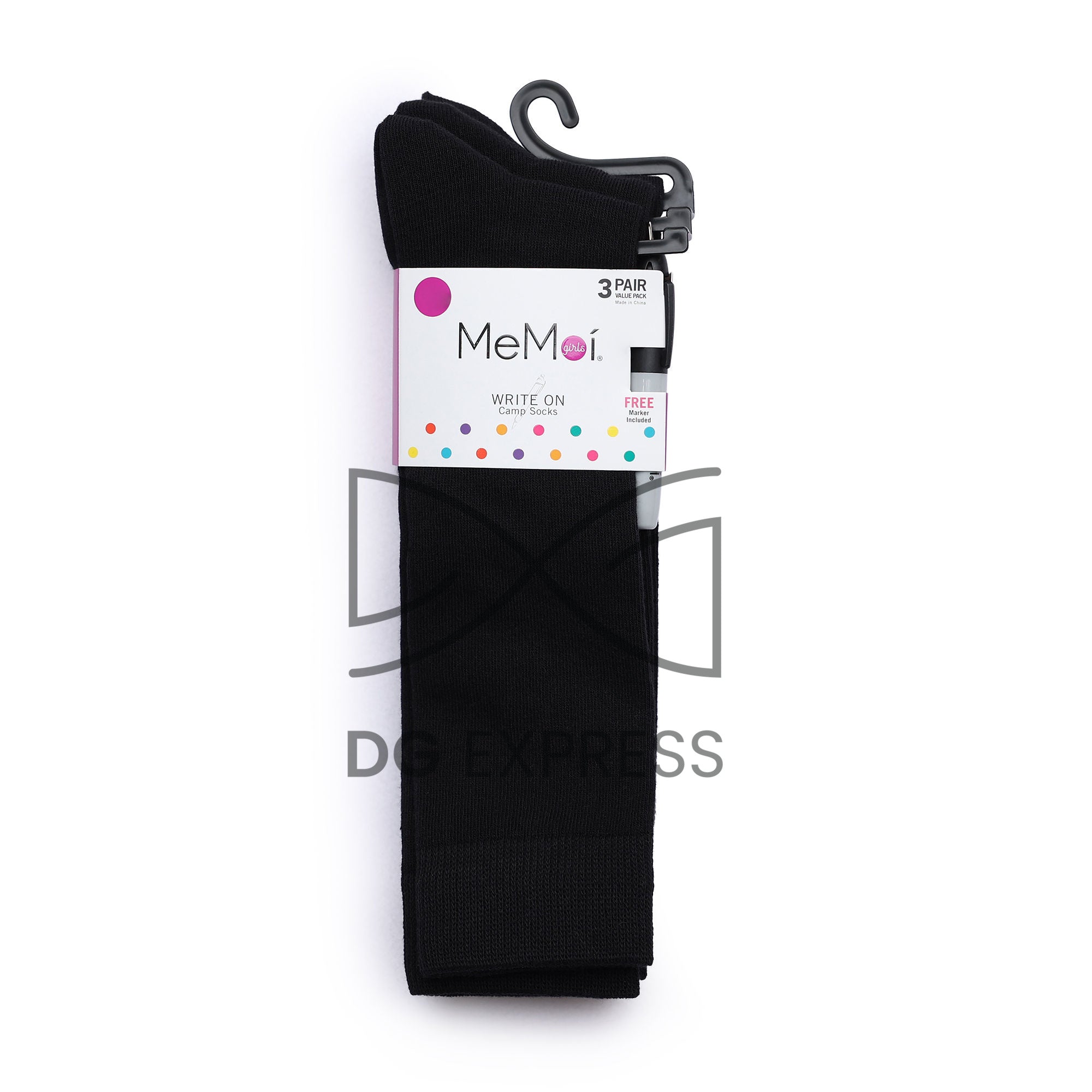 Memoi Girl's Knee Socks 3-Pack