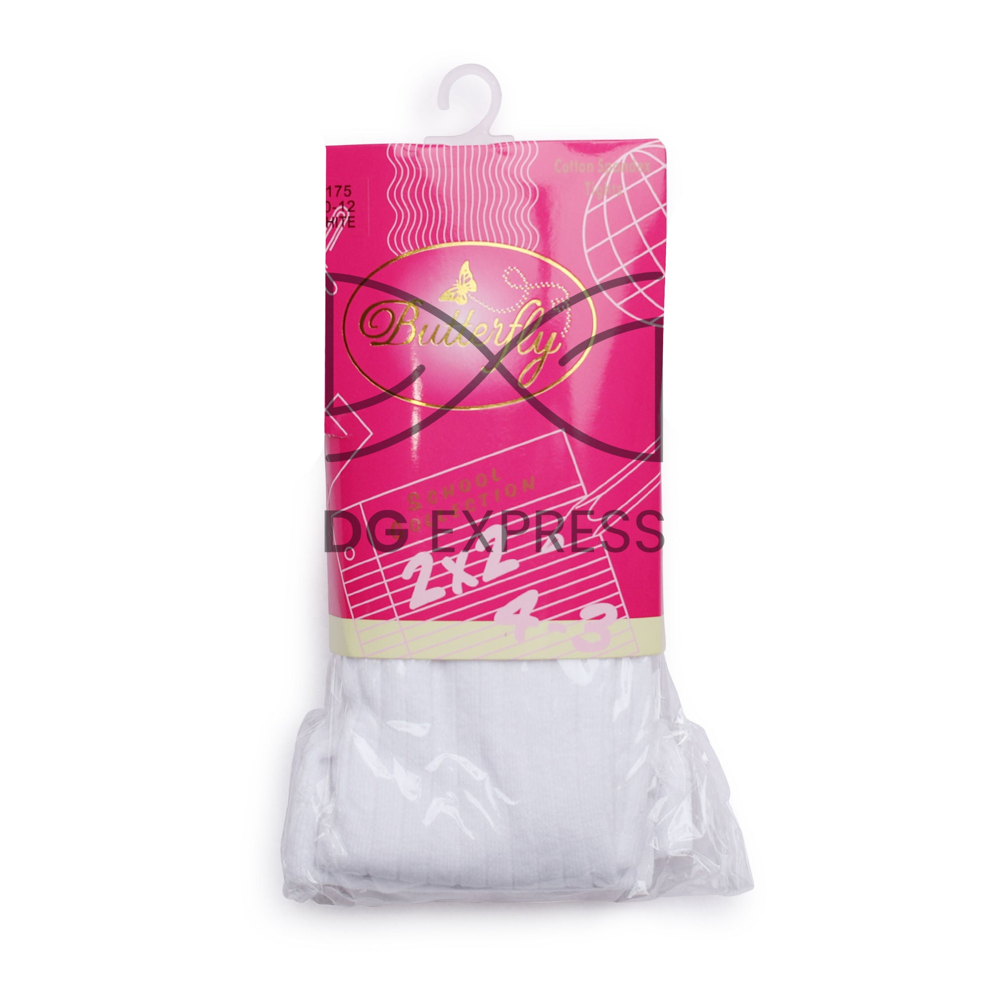 Butterfly Girls Ribbed Cotton Tights