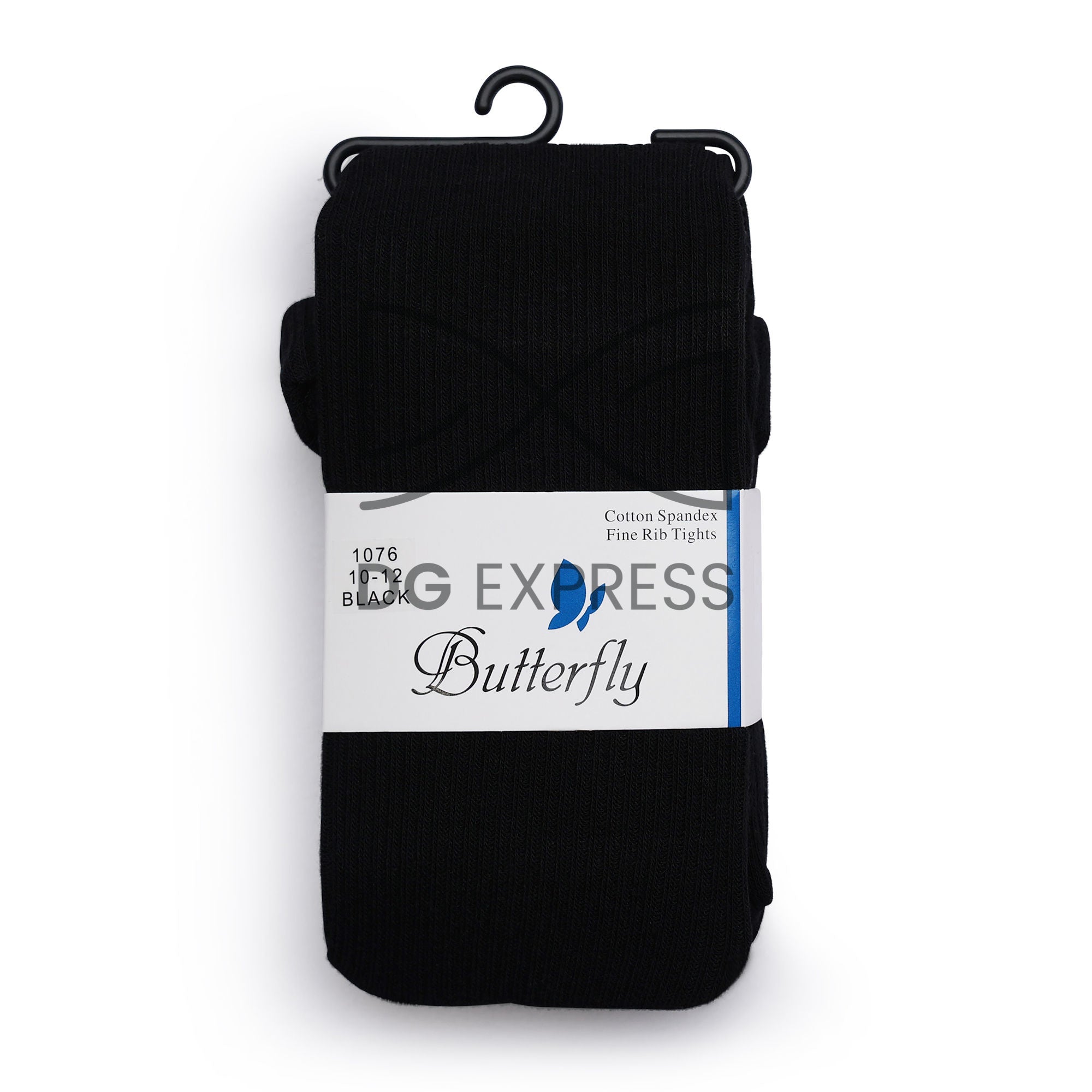 Butterfly Girl's Cotton-Spandex Ribbed Tights
