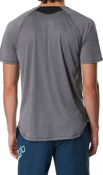 Speedo Mens Heather Gray Swim T-Shirt