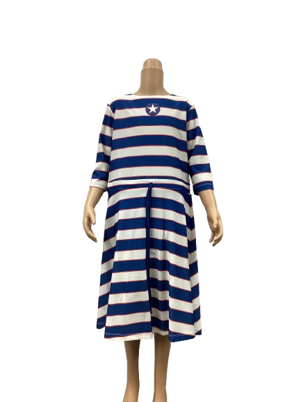 Child Play Girl's Nautical Stripe Swim Dress