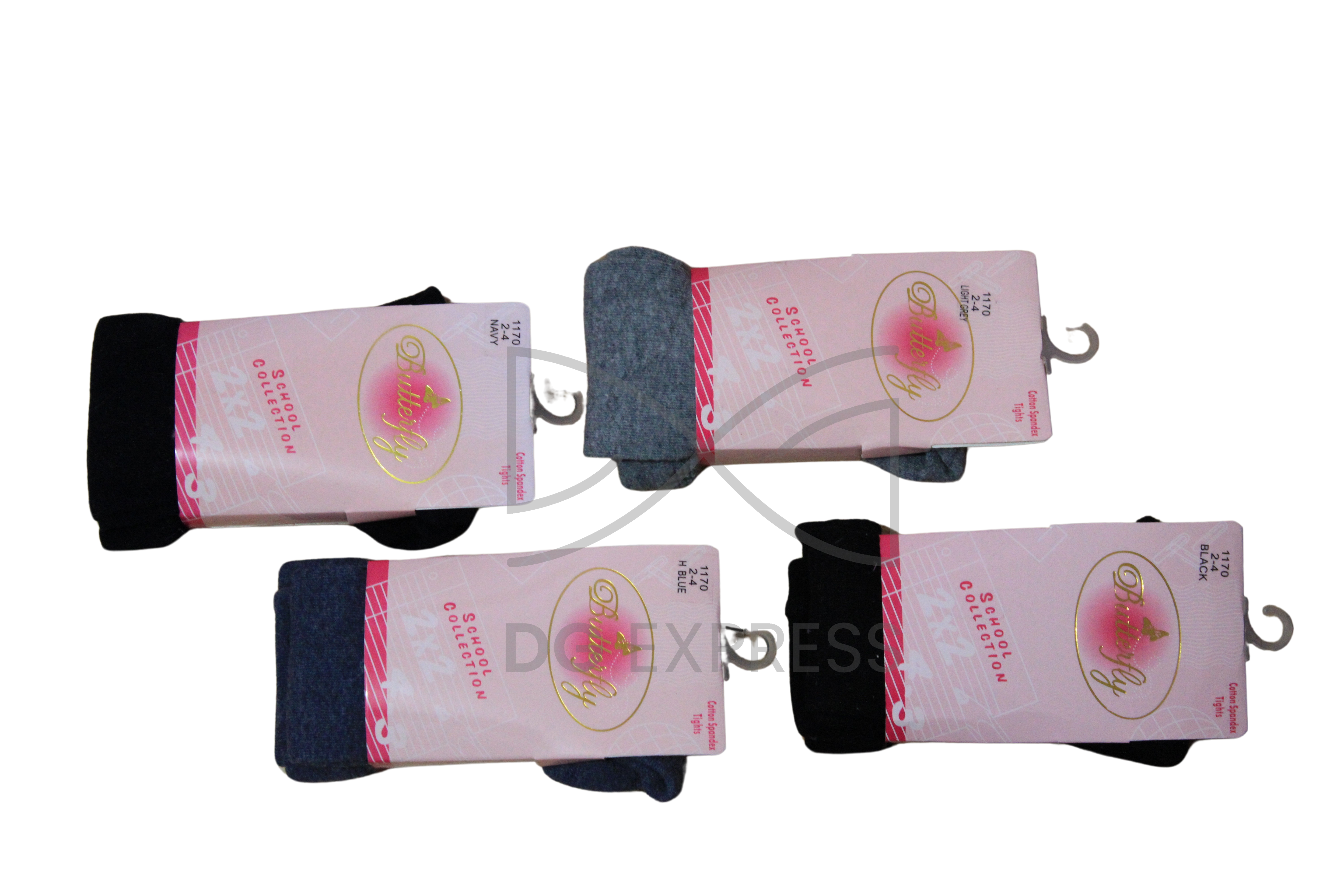 Butterfly Girls Flat Cotton Tights