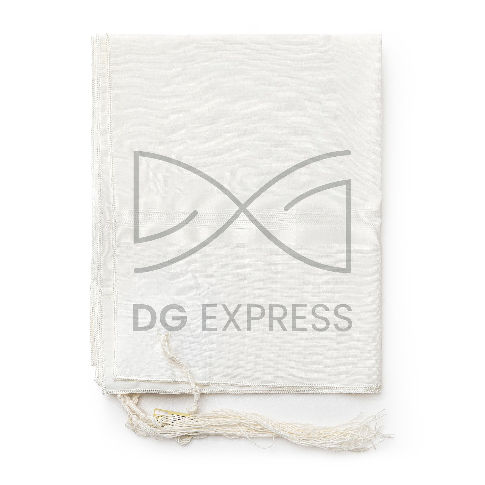 Meshubach Wool White On White Tzitzis