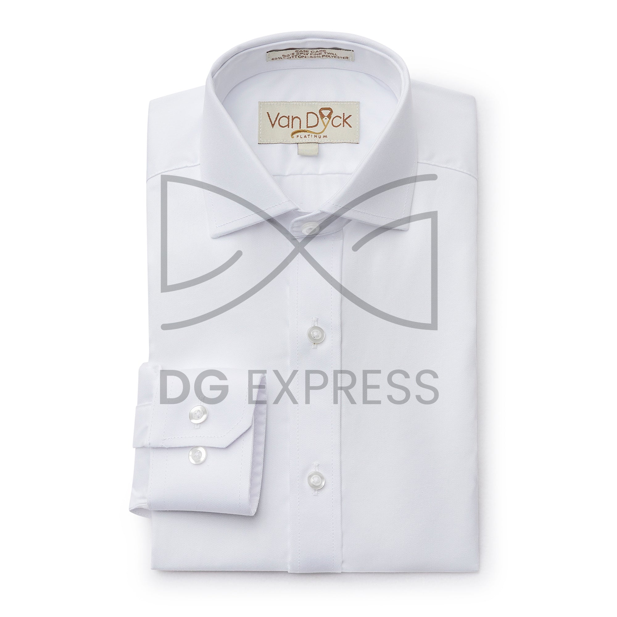 Van Dyck Platinum Boys Twill White Shirt