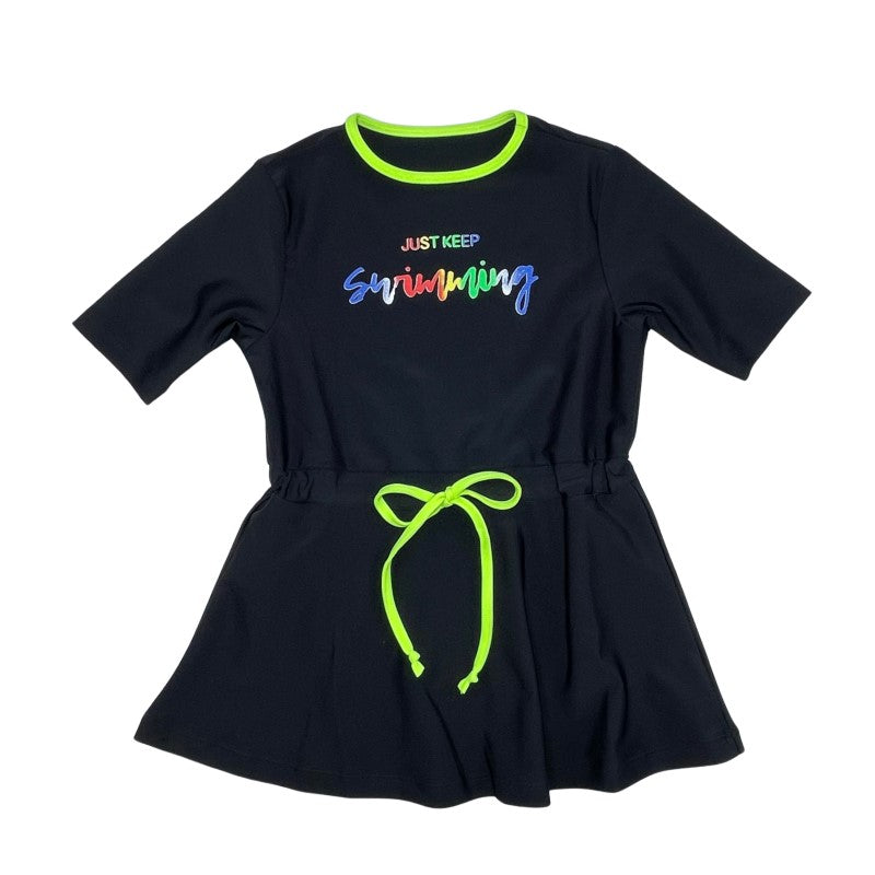 Child Play Girl's "just Keep Swimming" Swim Dress