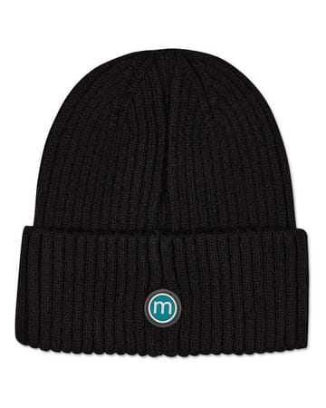 Memoi Kid's Black Ribbed Beanie