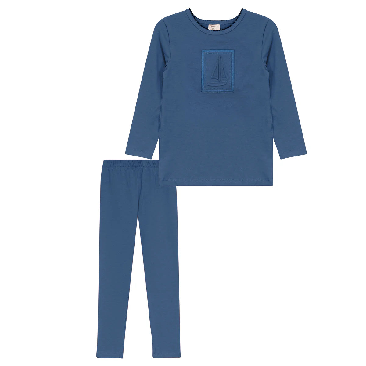 Pinn Embossed Boat Boys Pajamas