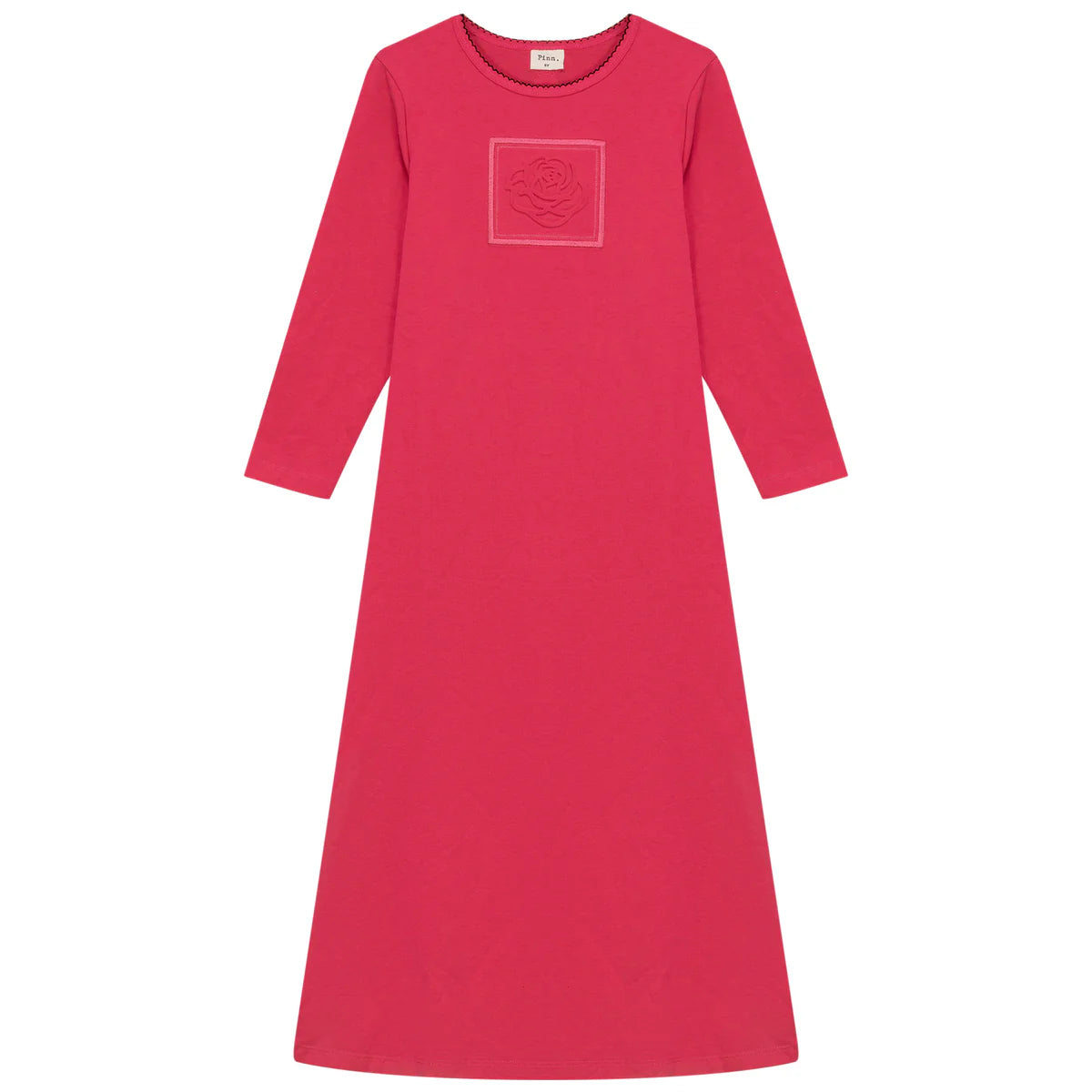 Pinn Embossed Flower Girls Night Gown