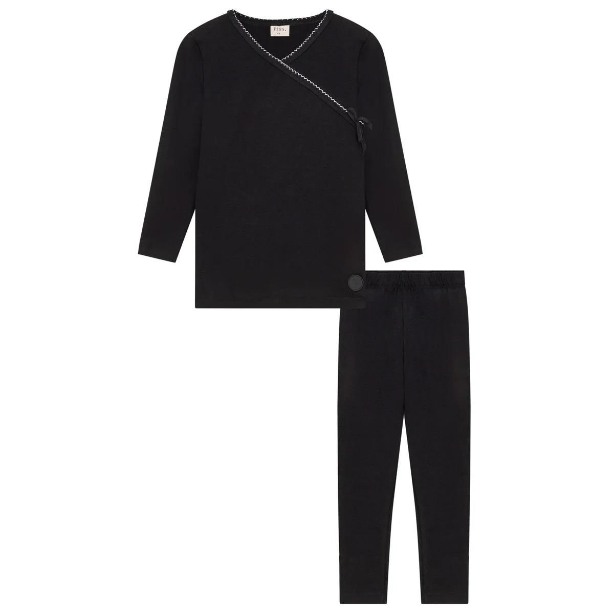 All Navy Black Side Wrap Pajamas