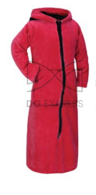 Abstract Girl's Hot Pink Terry Robe