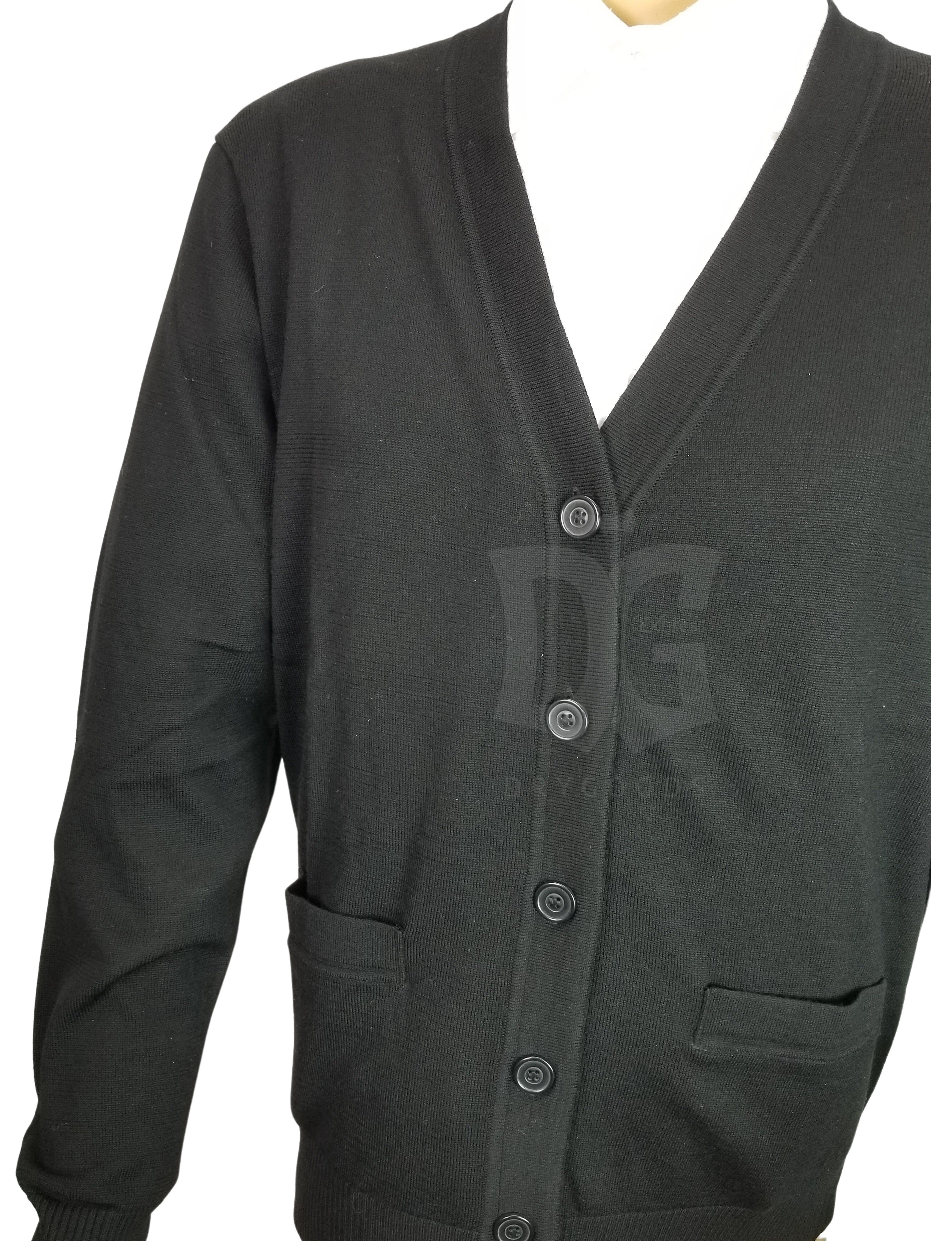 S/W Men's Wool V-Neck Buttoned Sweater