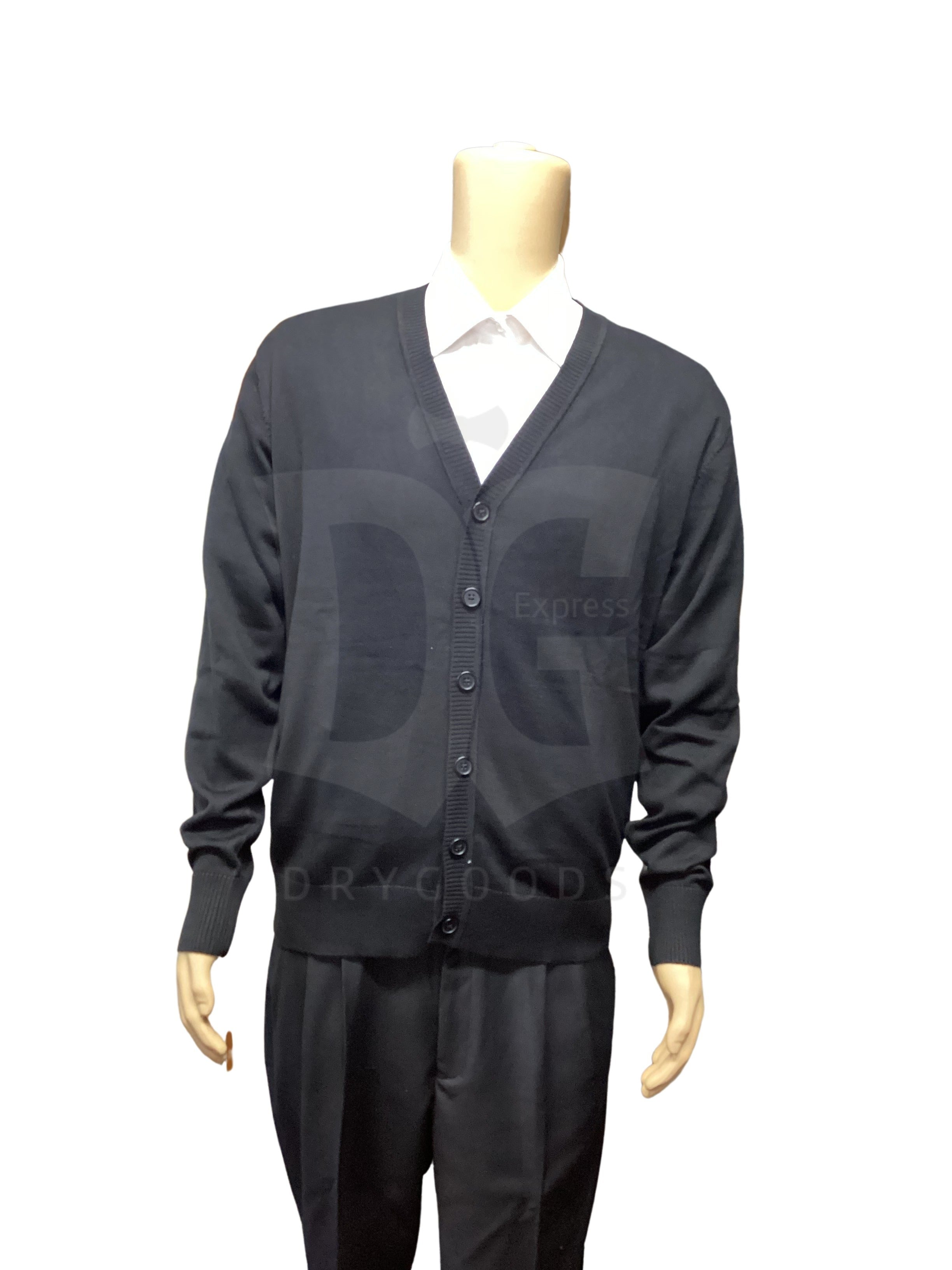 F/X Fusion Men's V-Neck Buttoned Sweater