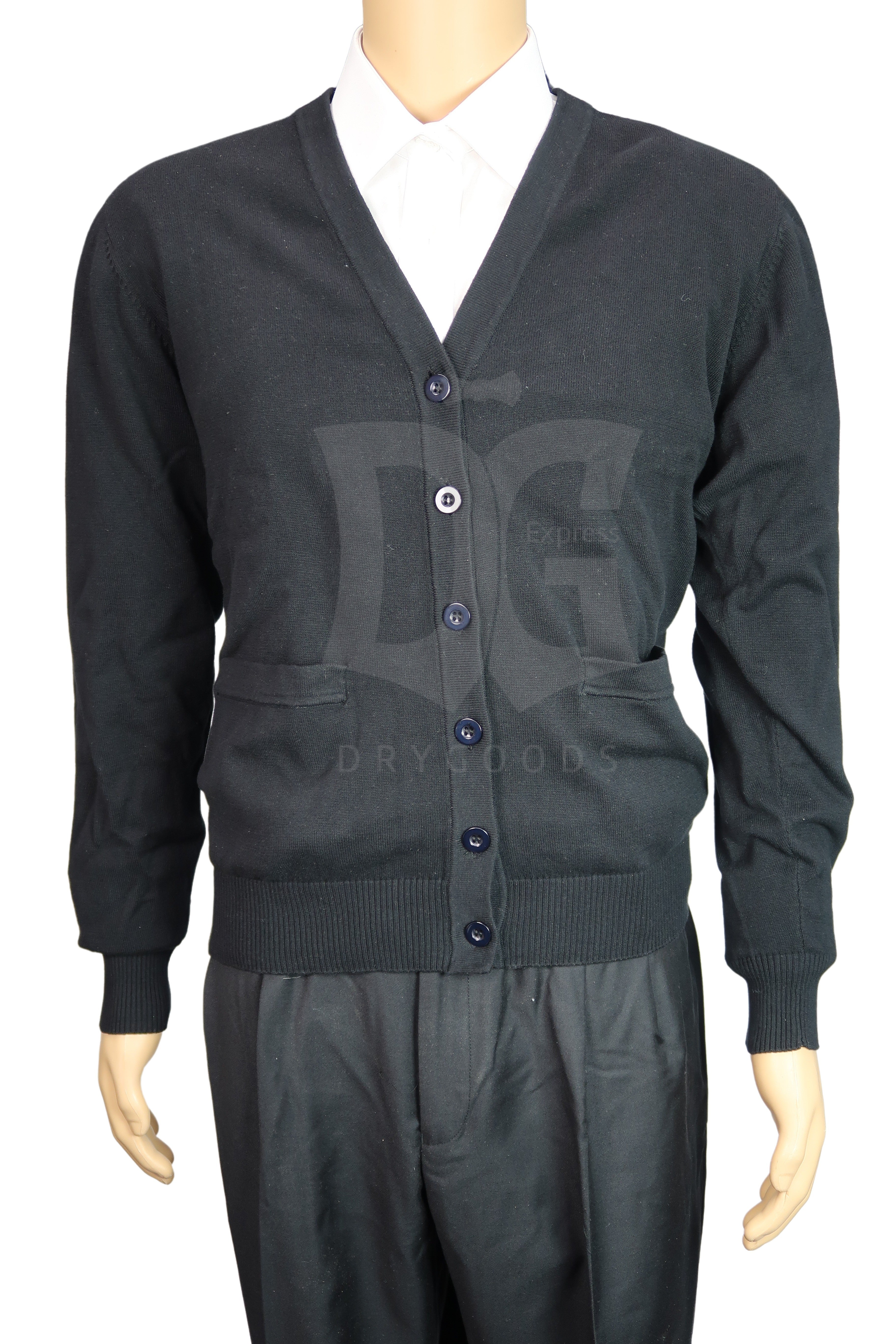 Classic Mens V-Neck Buttoned Sweater