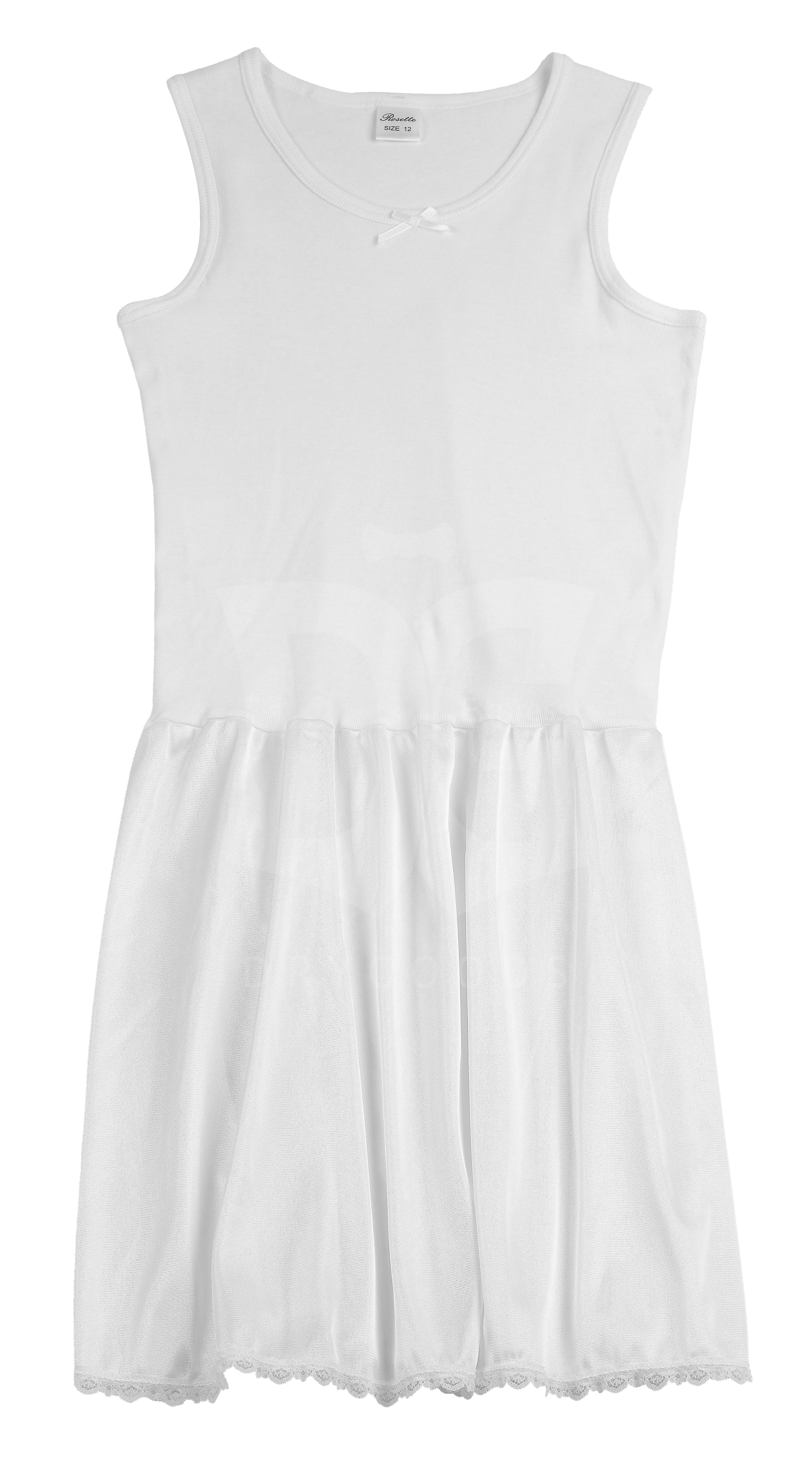 Rosette Girls Full Slips