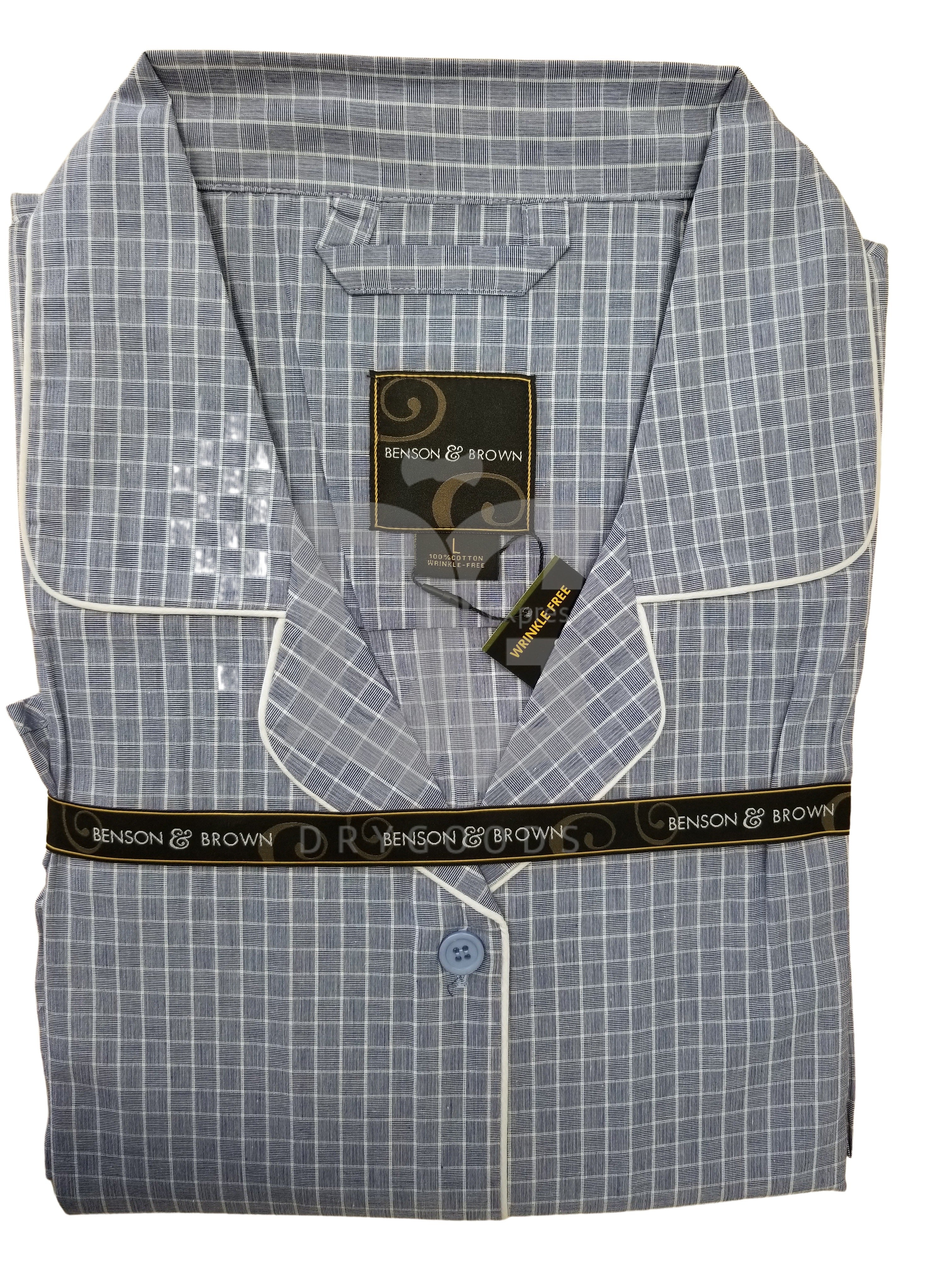 Benson & Brown Mens Cotton Pajamas