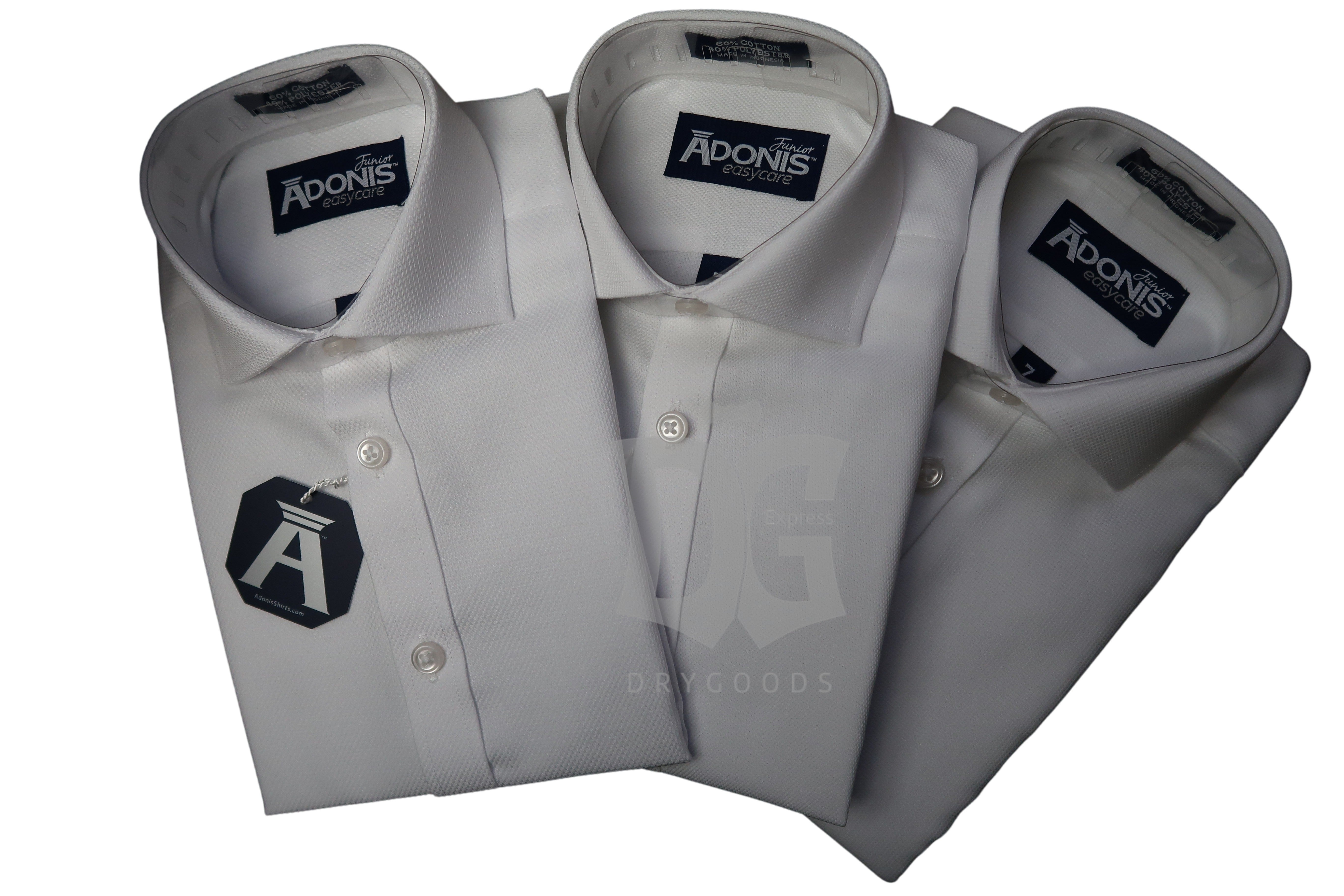 Adonis Boy's White On White Shirts