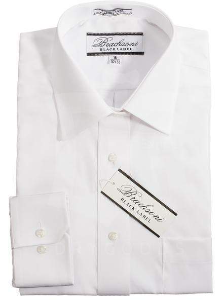 Brachsoni Mens White Black Label Chasidish Shirt-Brachsoni-Boys,Boys Shirts,Mens,Mens Shirts,Shirts