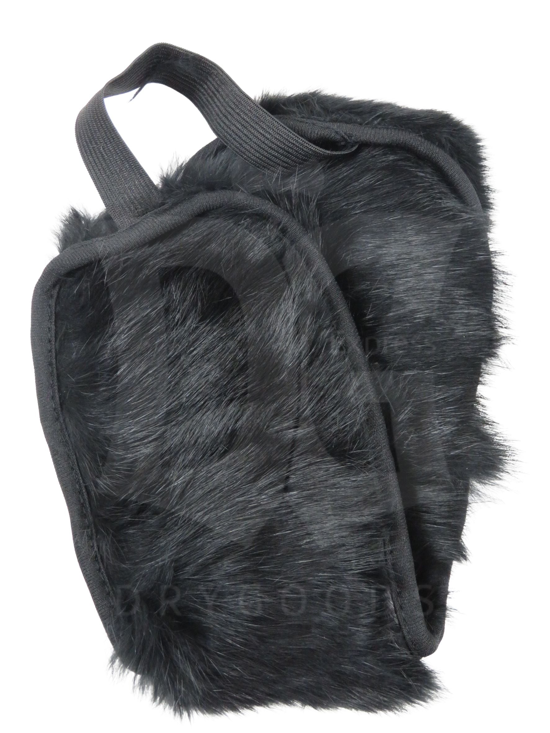 Sanremo Men's Rabbit Fur Earmuffs With Rubber