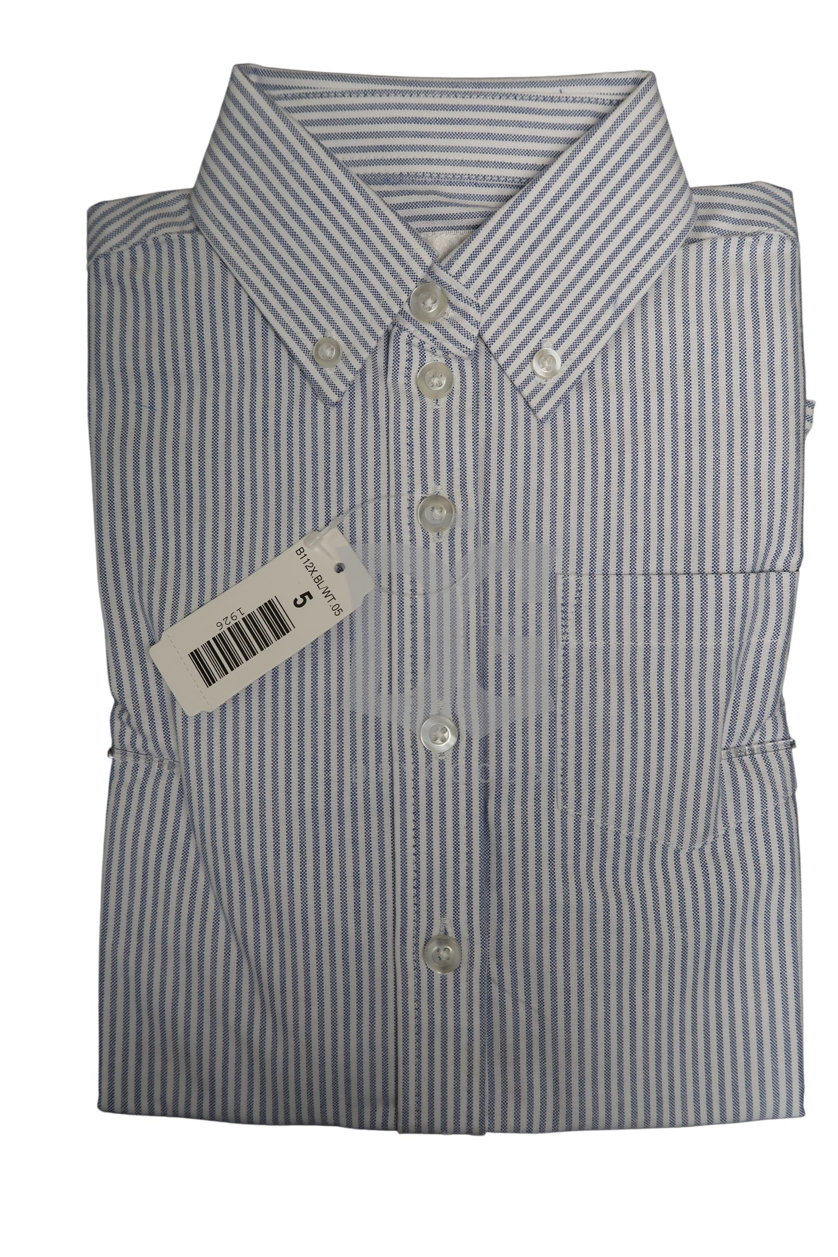 Engelic Girls Blue And White Pinstripe Uniform Shi