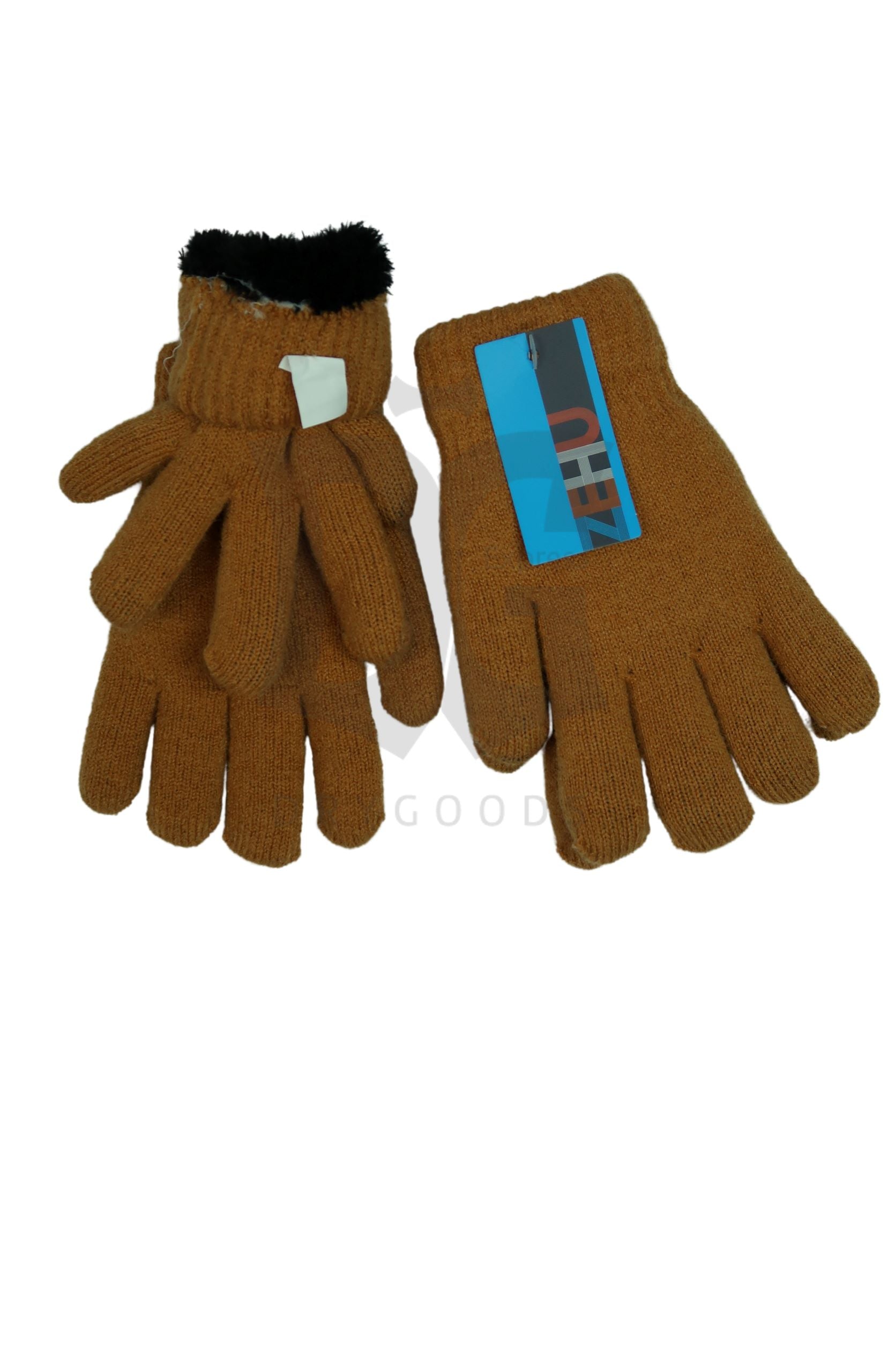 Zehu Gloves Knitted With Fur Lining