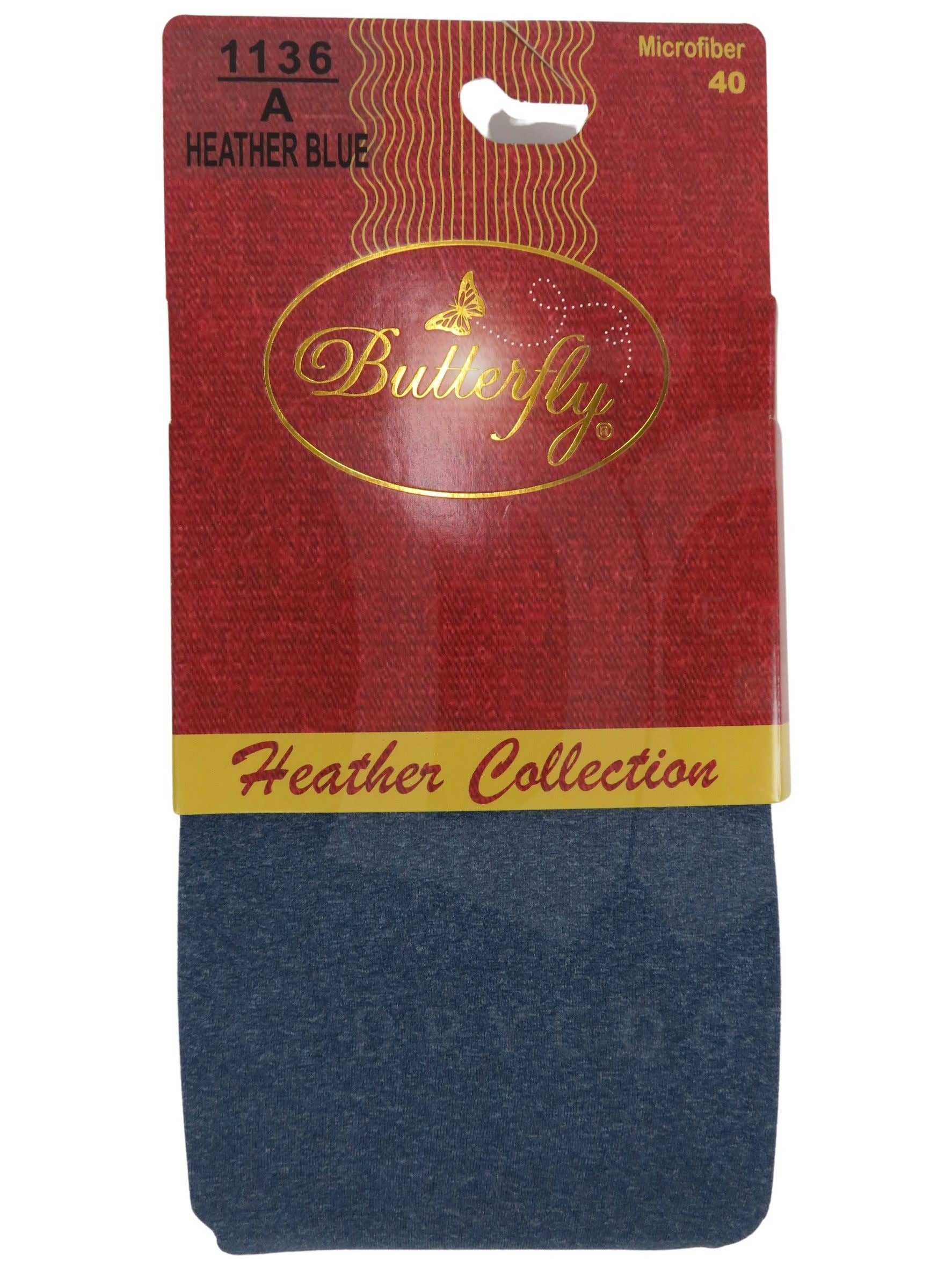 Butterfly Heather Collection Girls Microfiber Tigh