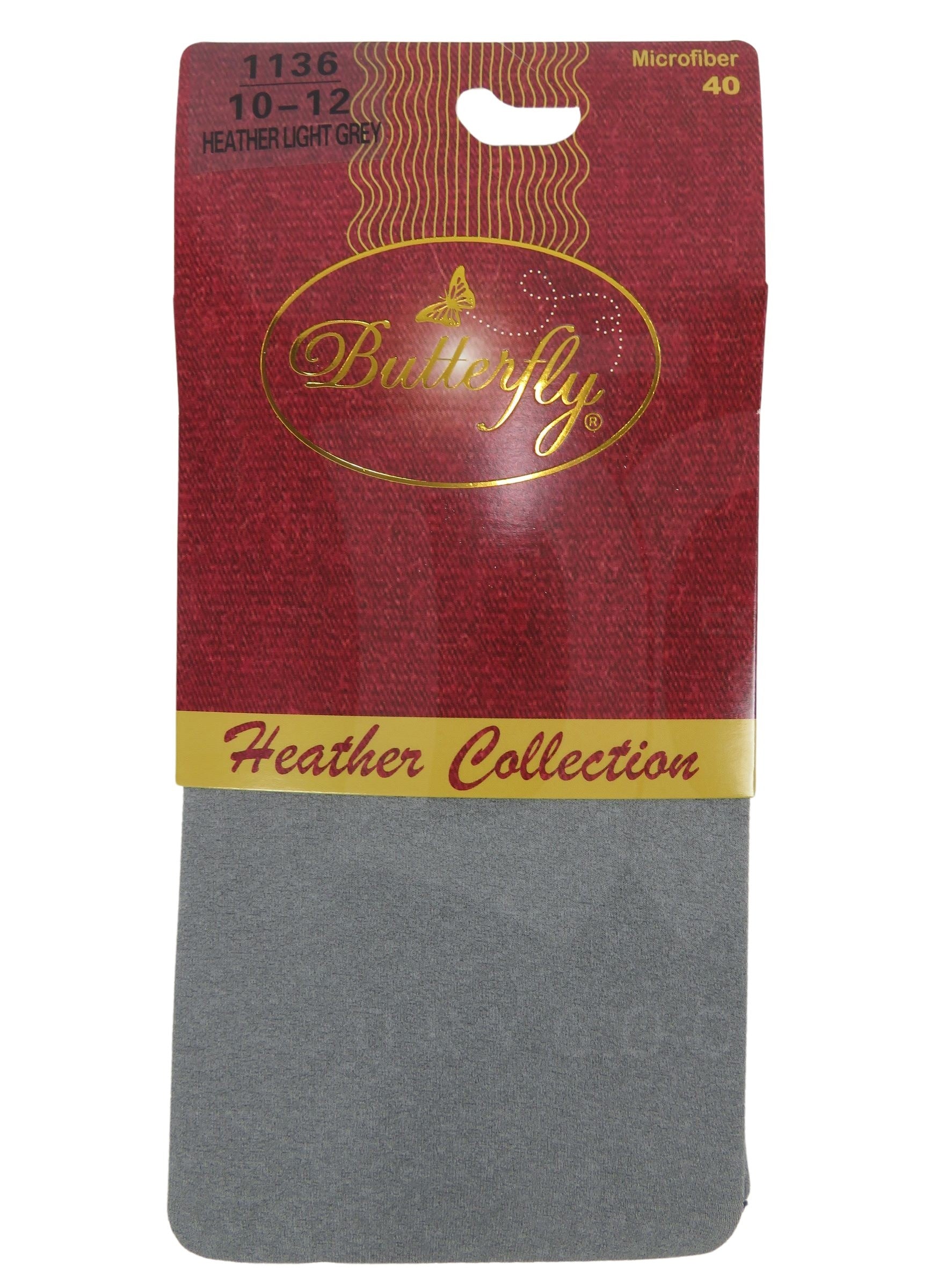 Butterfly Heather Collection Girls Microfiber Tigh