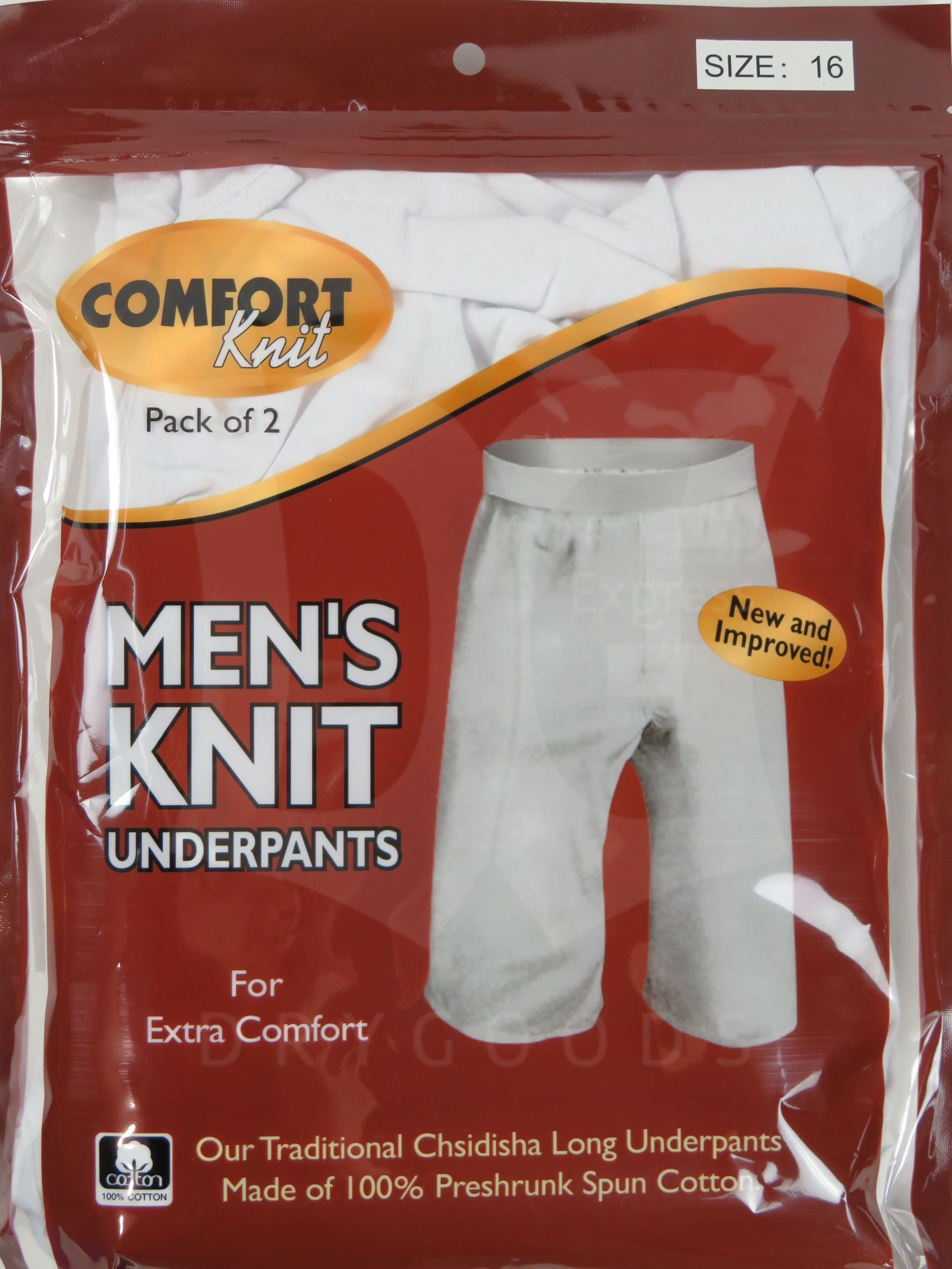 Comfort Knit Mens Knit Long Boxers