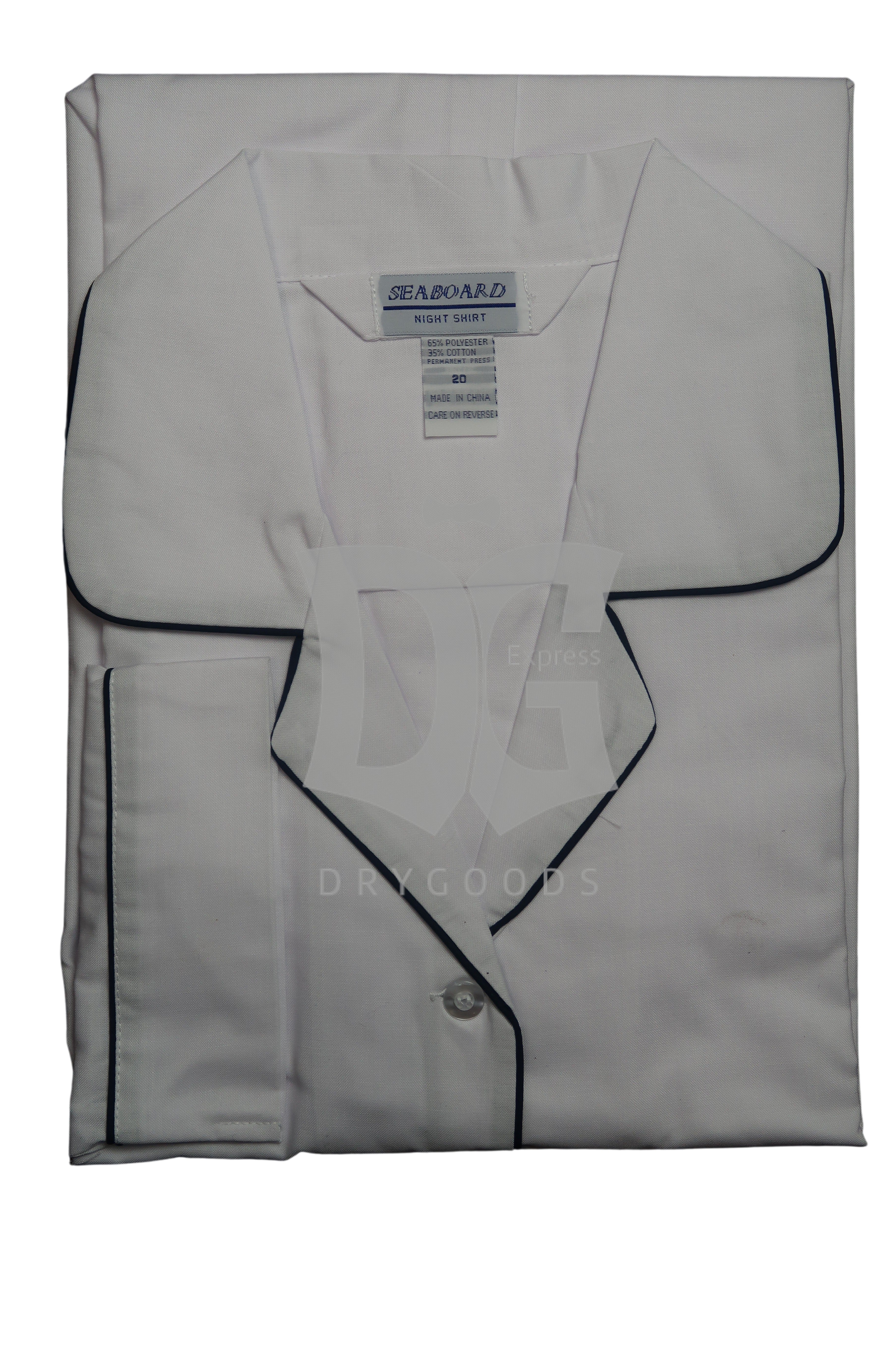 Seaboard Mens White Night Shirt