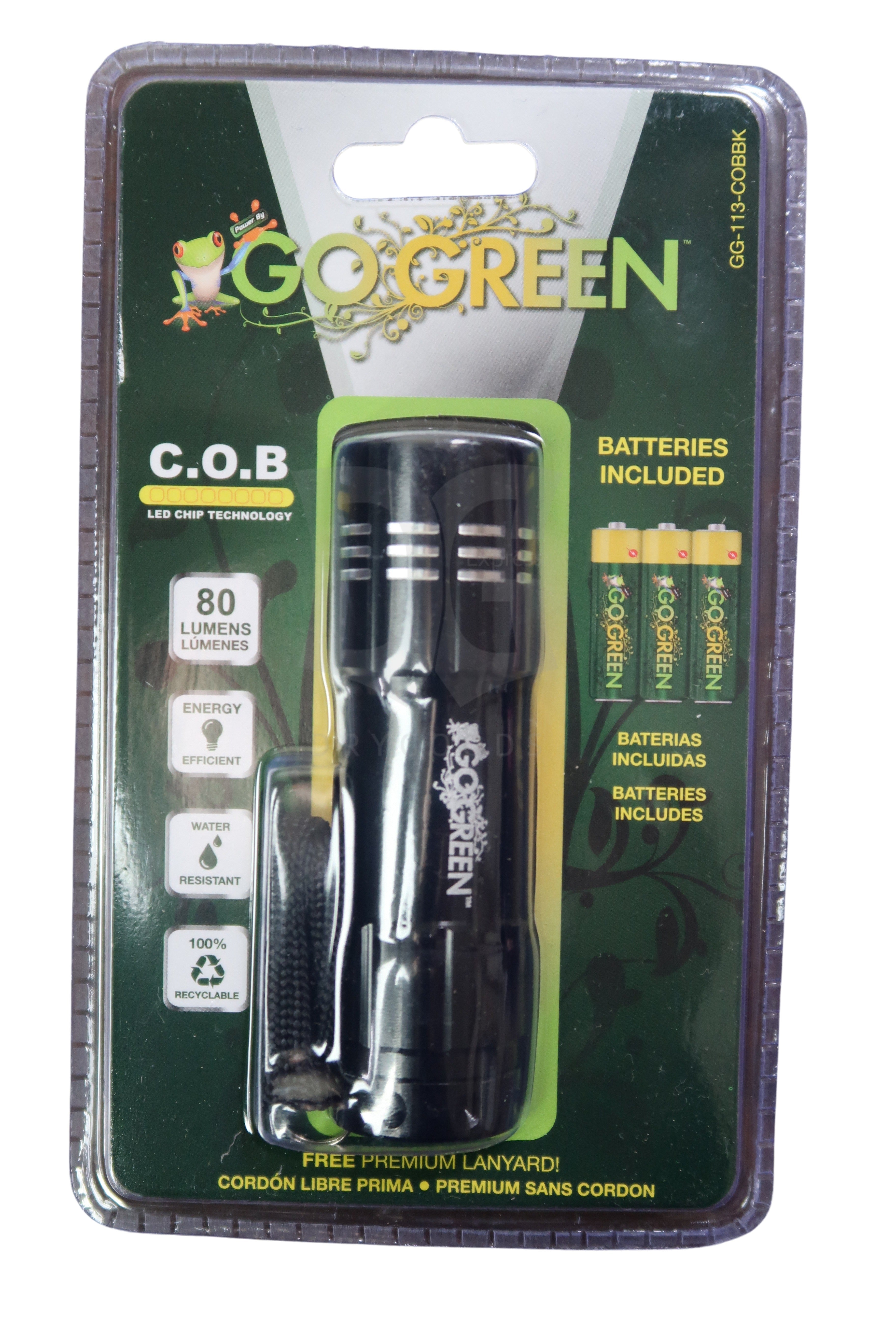 Go Green Flashlight - 80 Lumens