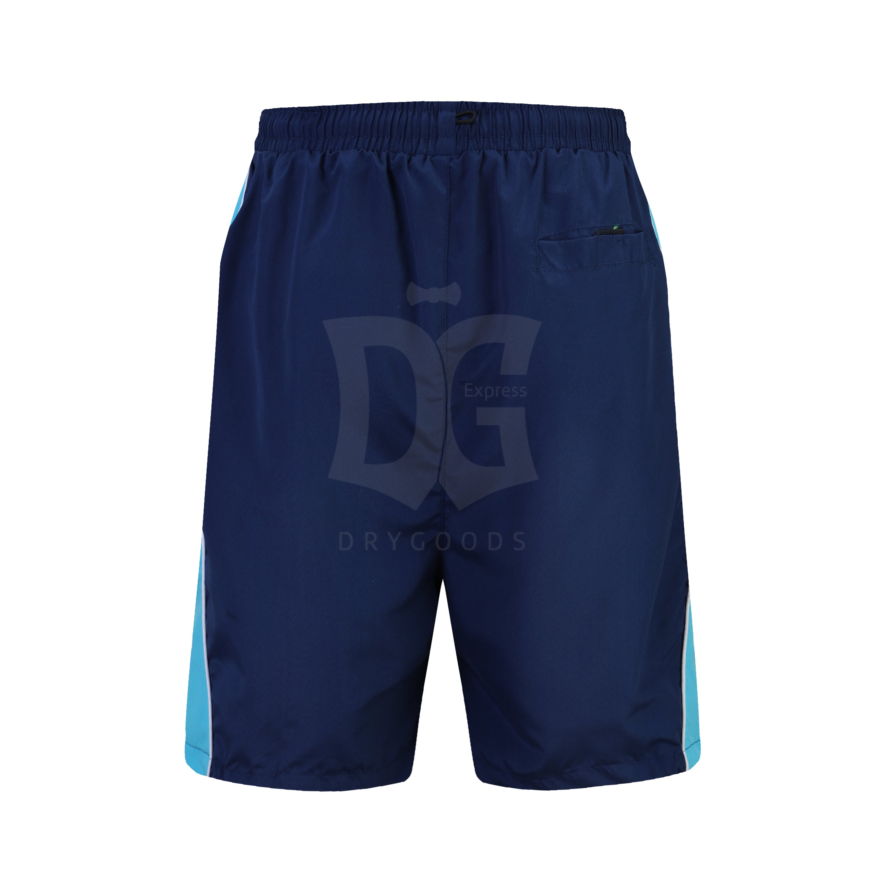 Abstract Men's Lt. Blue Bathing Suits