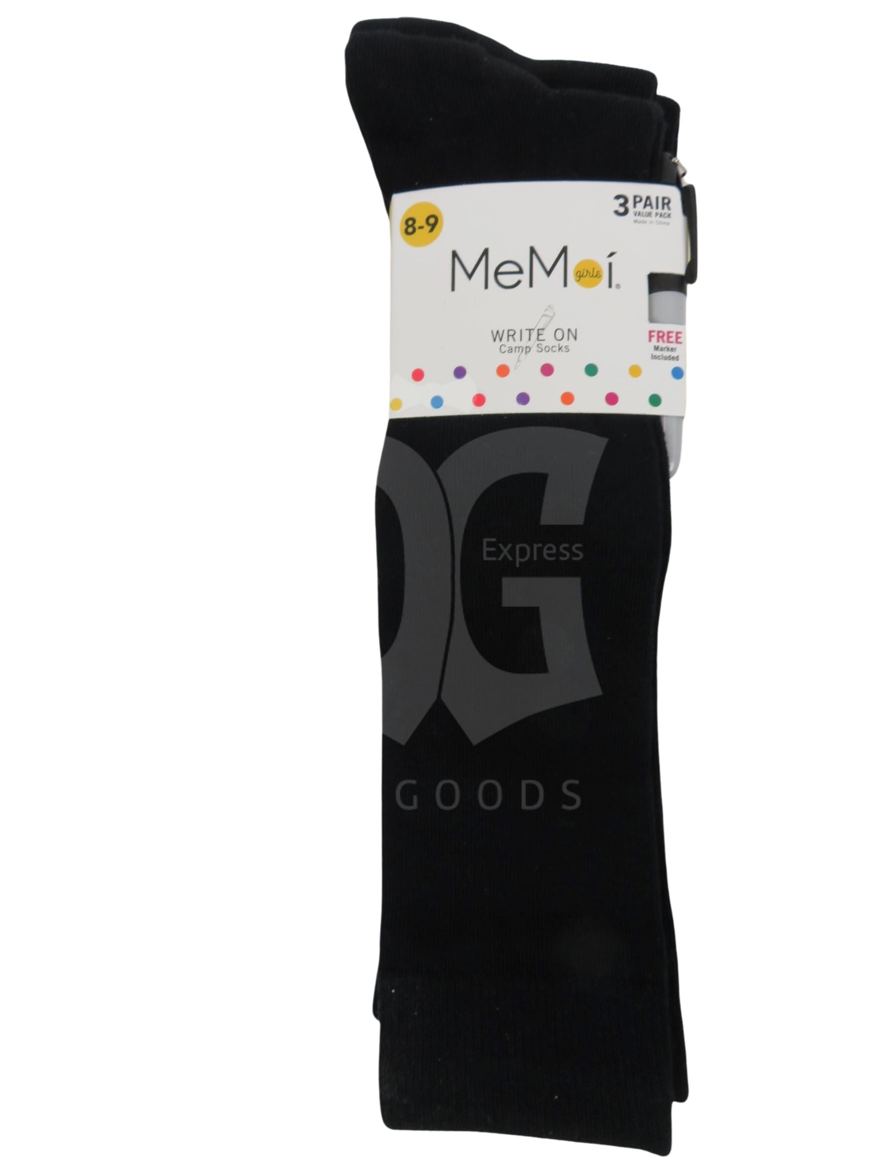 Memoi Girl's Knee Socks 3-Pack