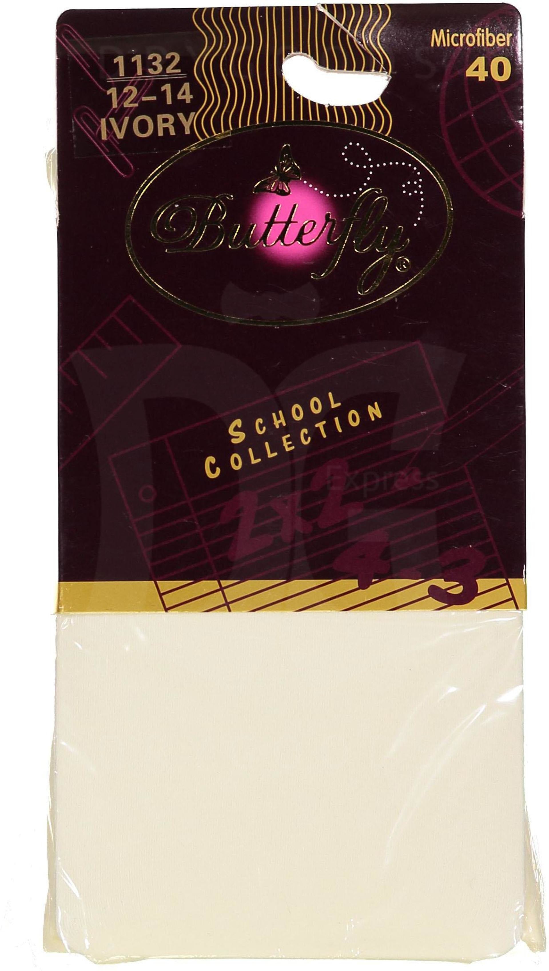 Butterfly School Collection Girls Microfiber Tight