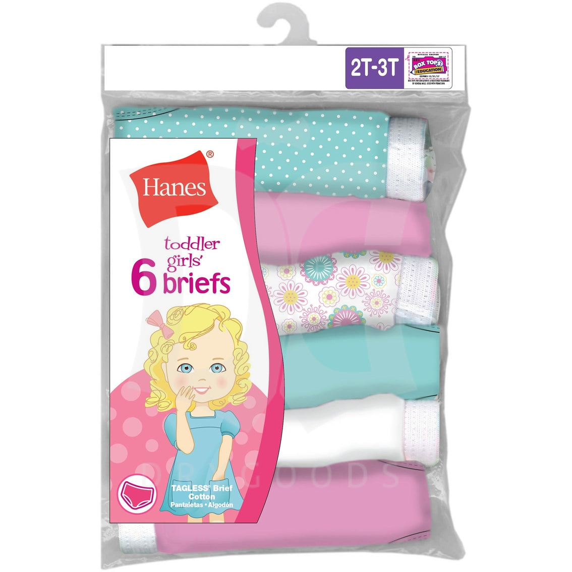 Hanes Girls ComfortSoft Briefs 14-Pack, 10, Assorted 
