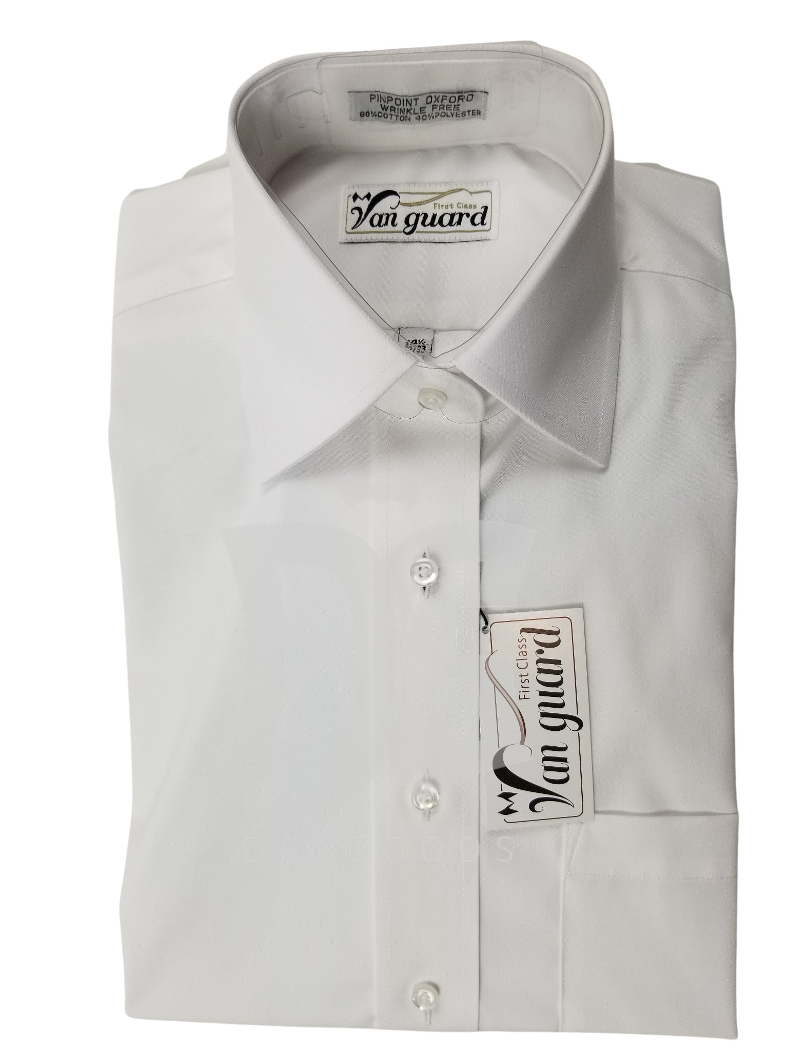 Van Guard Mens White Chasidishe Shirt