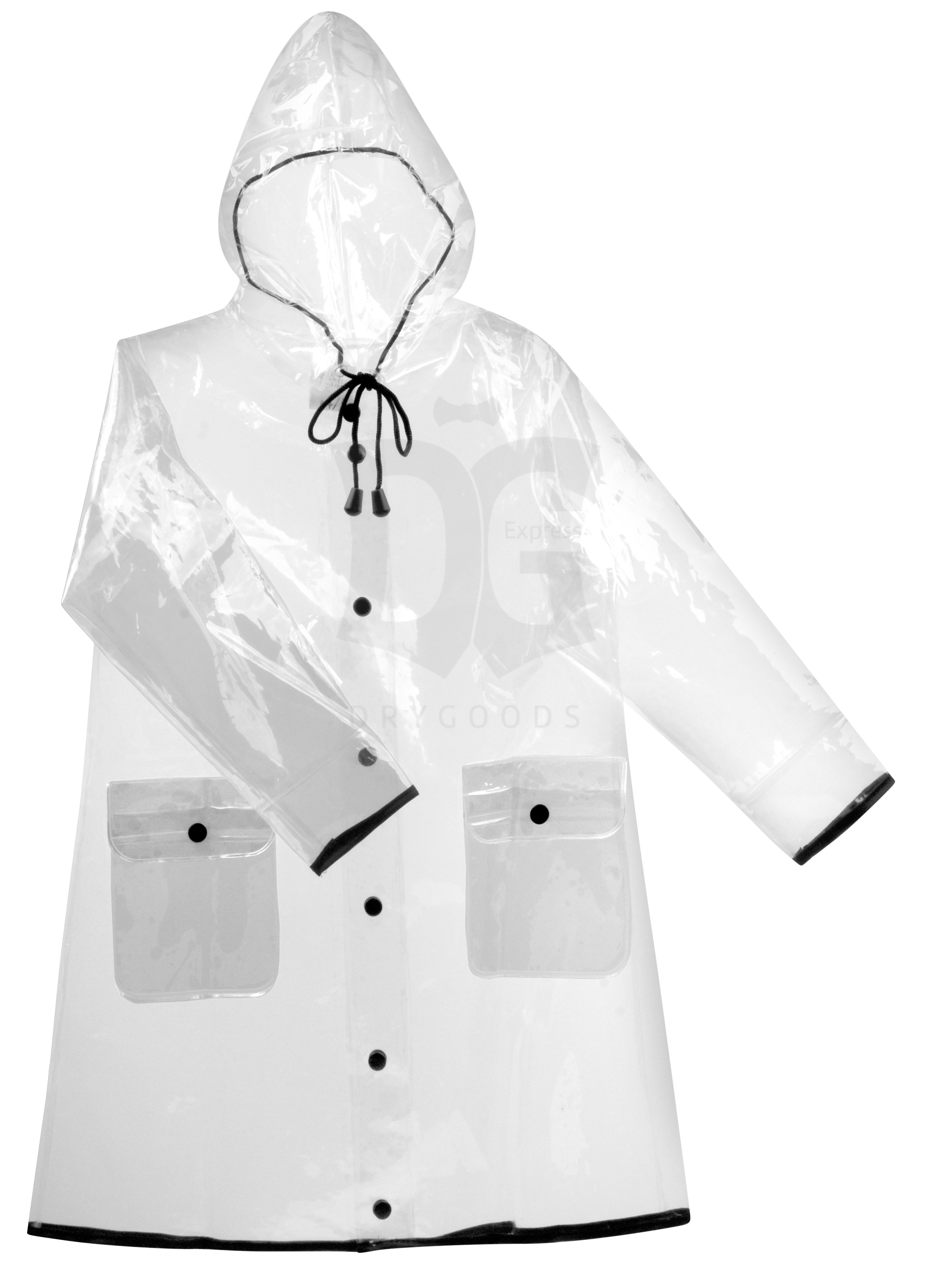 Abstract Kid's Clear Raincoat