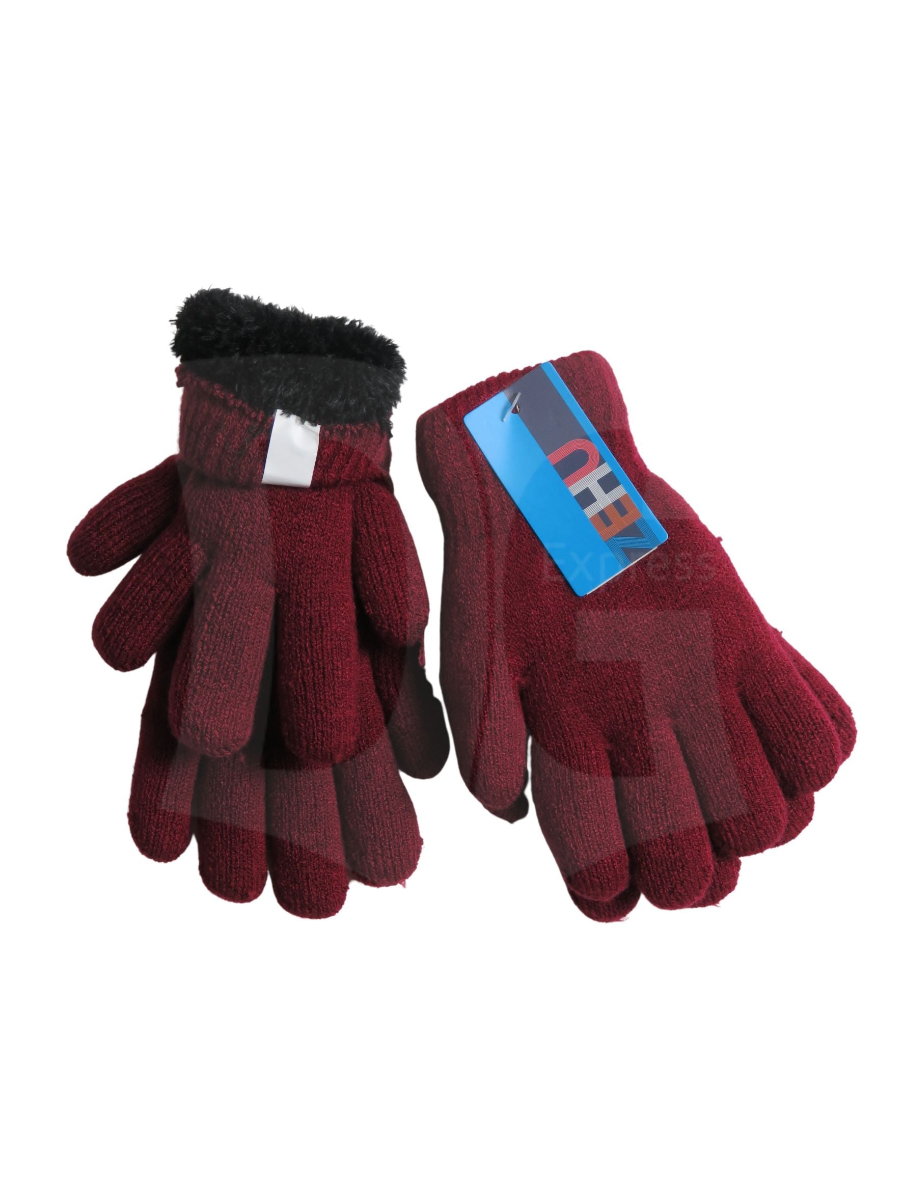 Zehu Gloves Knitted With Fur Lining