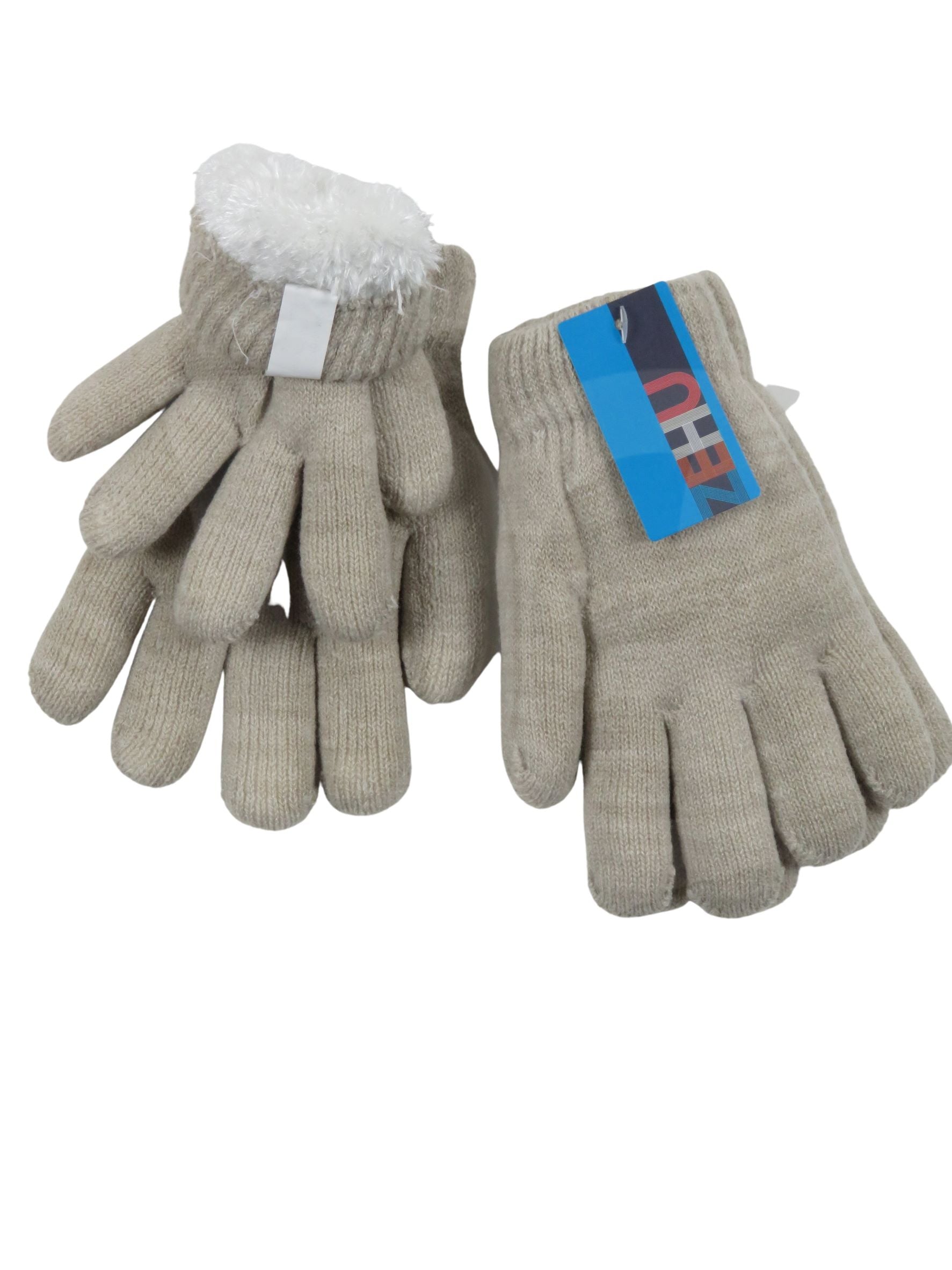 Zehu Gloves Knitted With Fur Lining