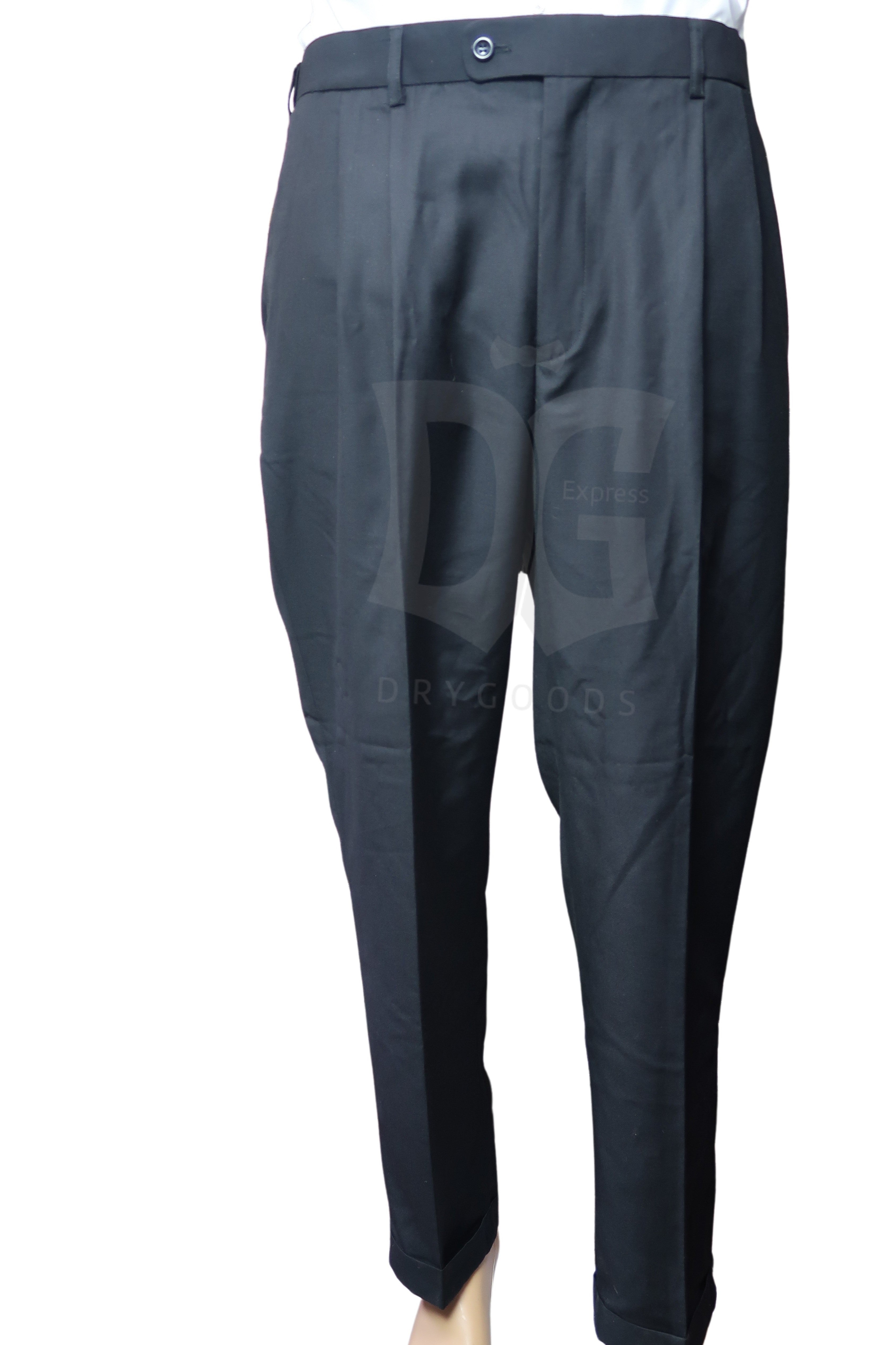 Madison Avenue Mens Black Dress Pants